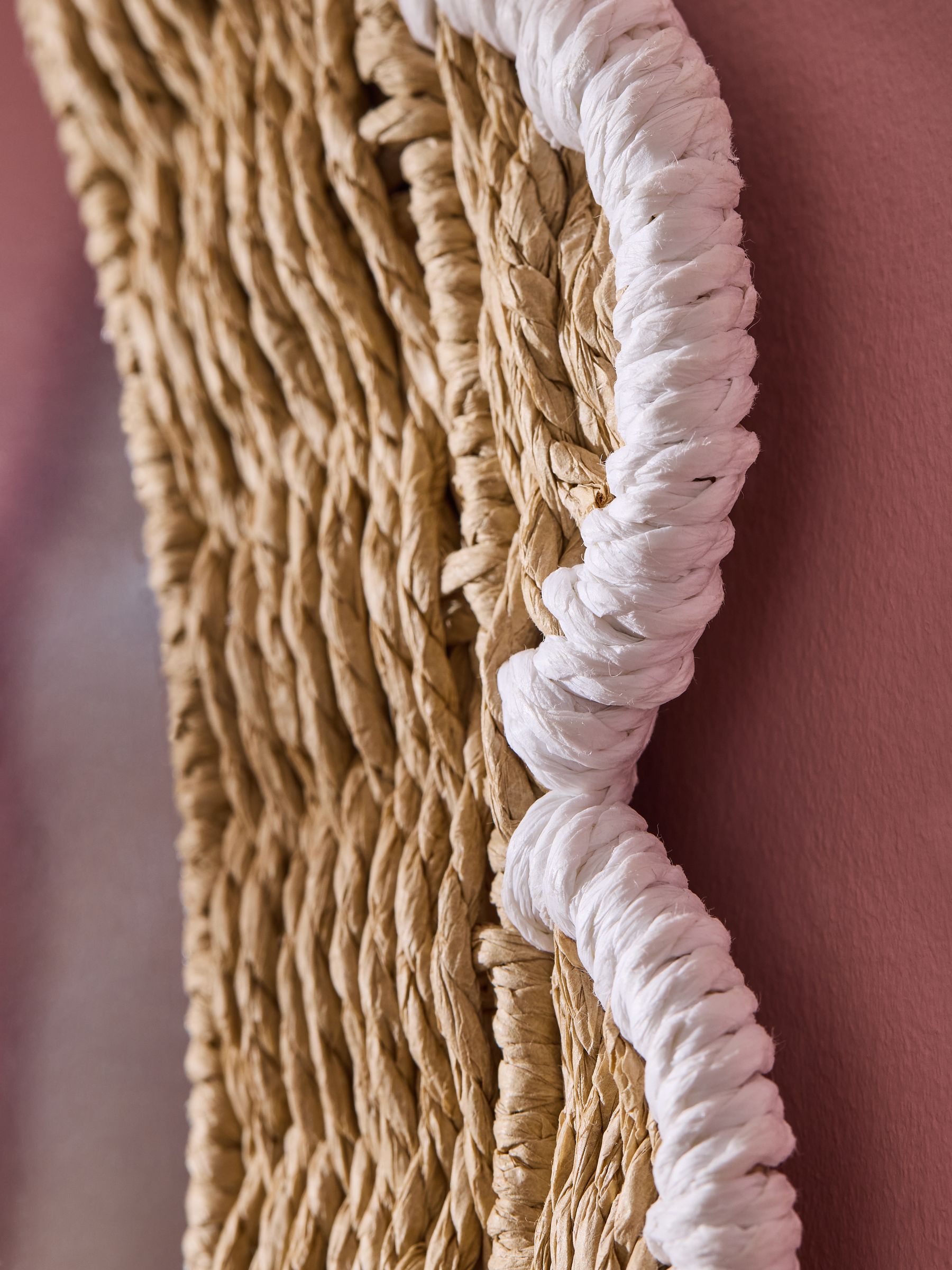 Natural & White Elodie Scallop Kids Mirror - Image 5 of 6