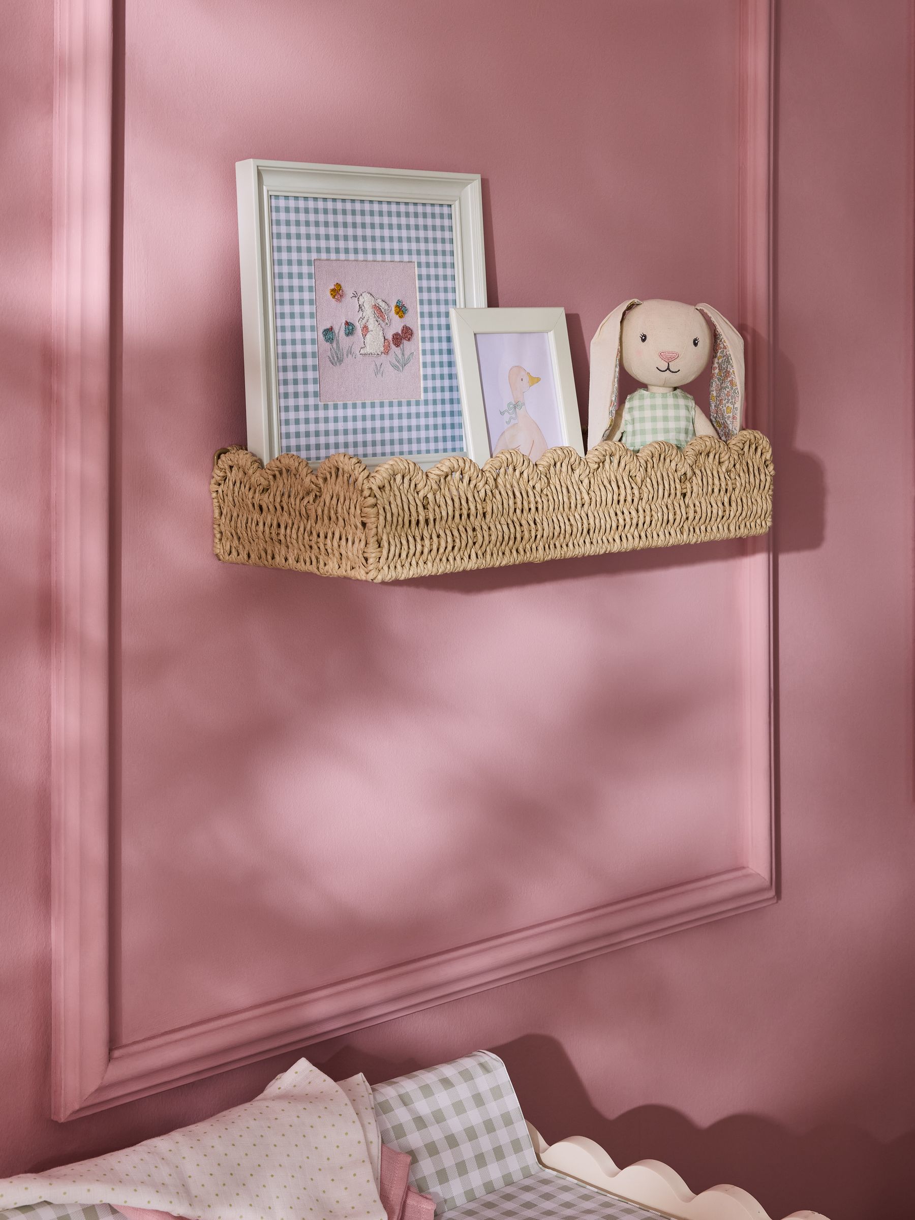 Natural Elodie Scallop Wall Shelf - Image 1 of 6
