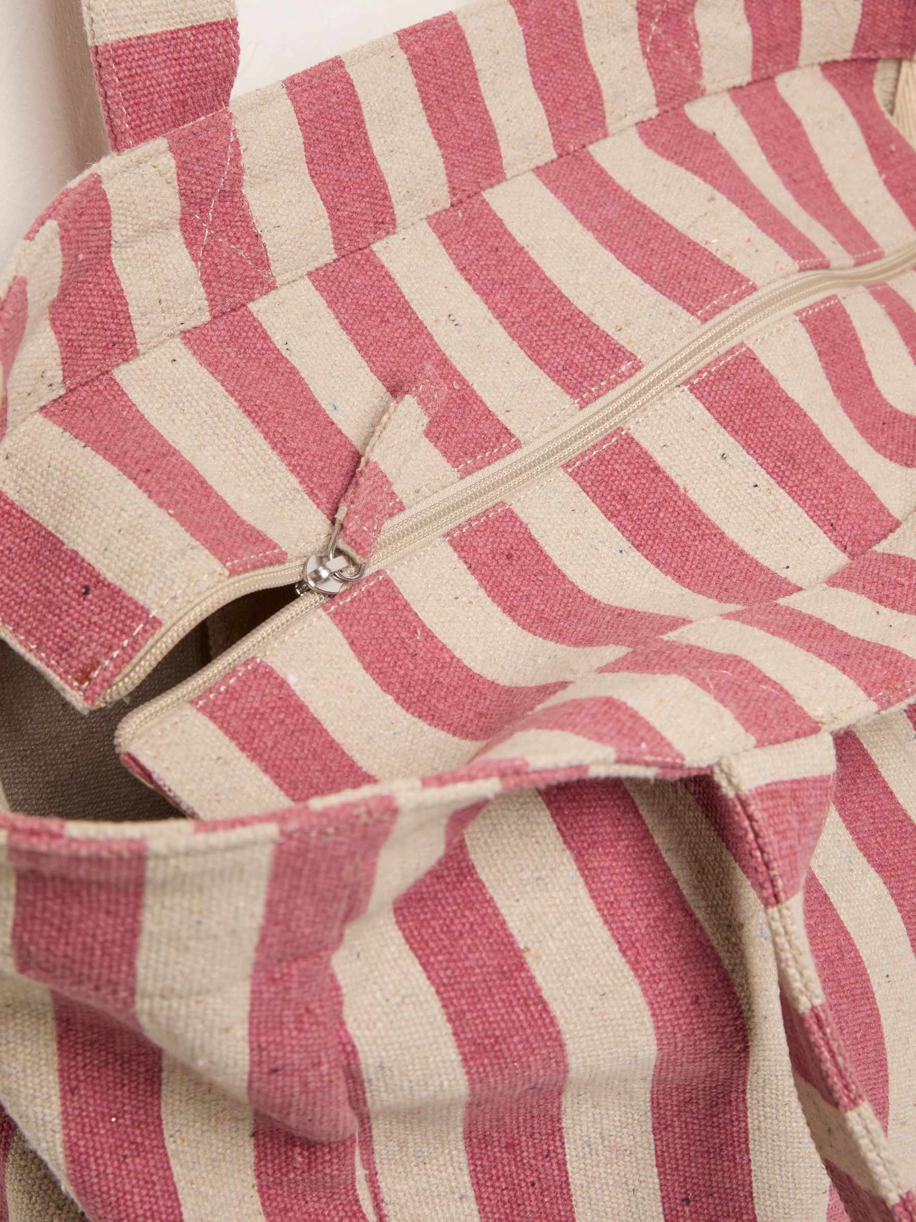 Red Striped Beach Bag - Image 2 of 2