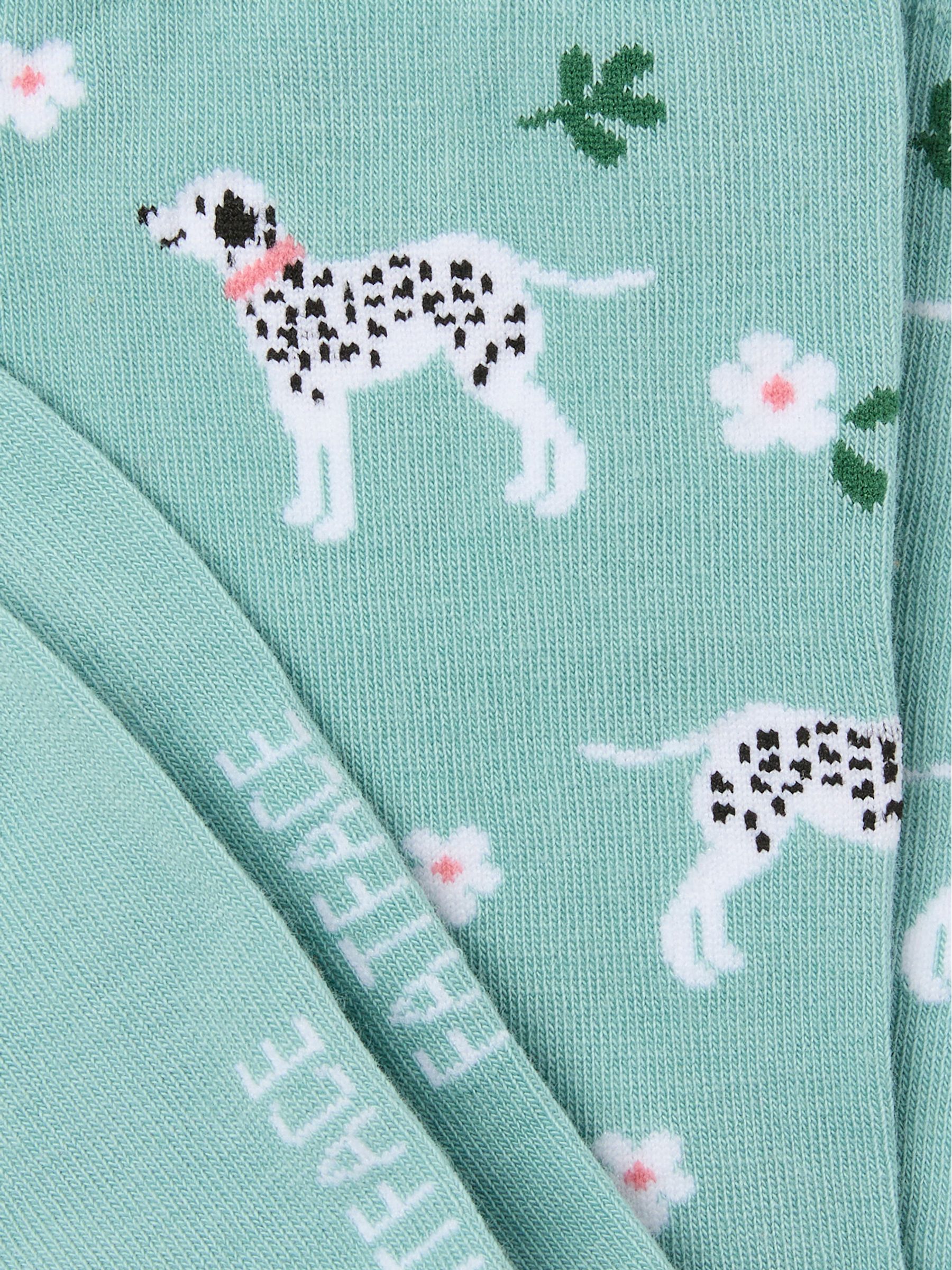Green Daisy Dog Socks - Image 2 of 2