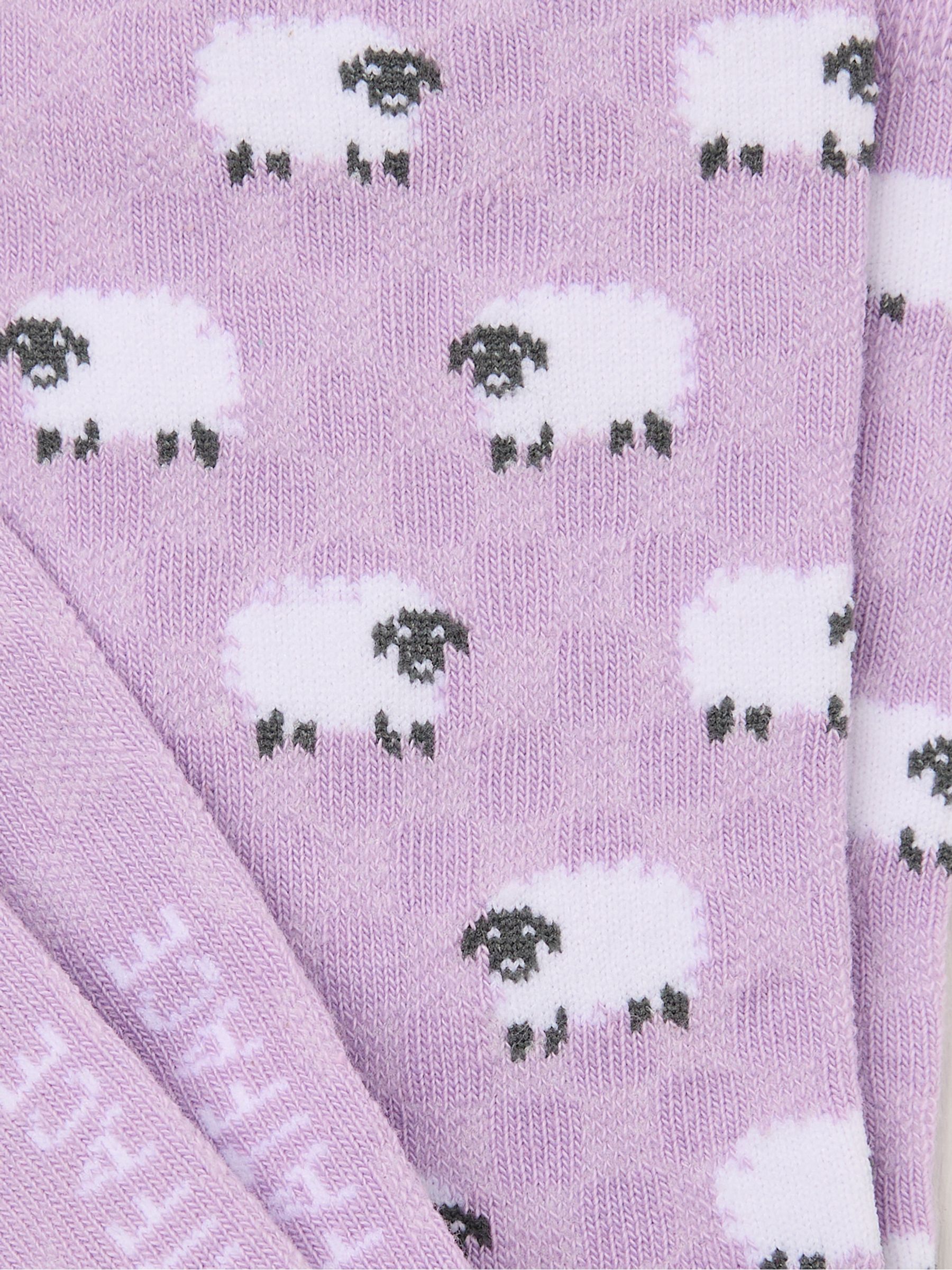 Lilac Purple Sheep Socks - Image 2 of 2