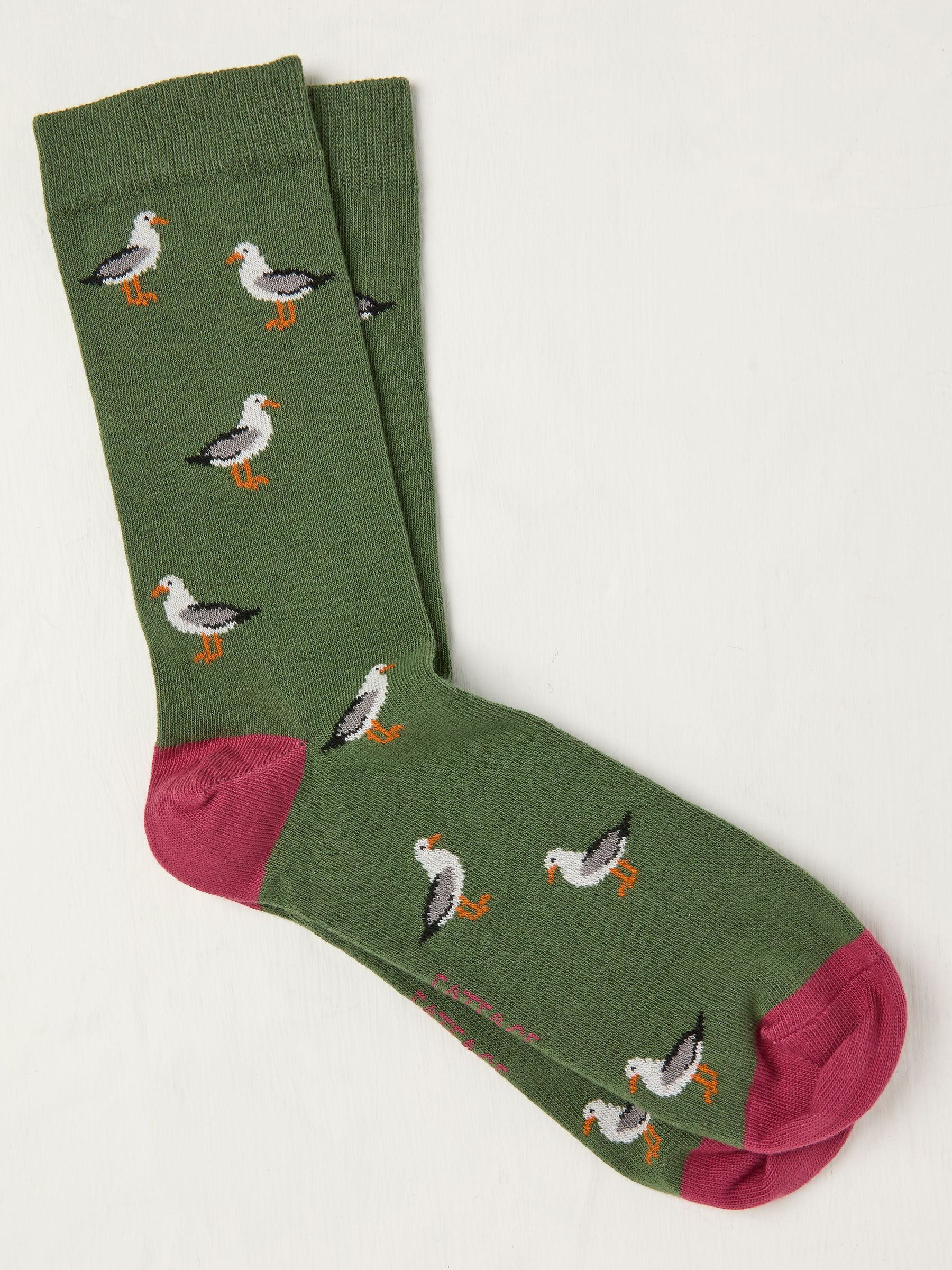 Green Seagull Socks - Image 1 of 2