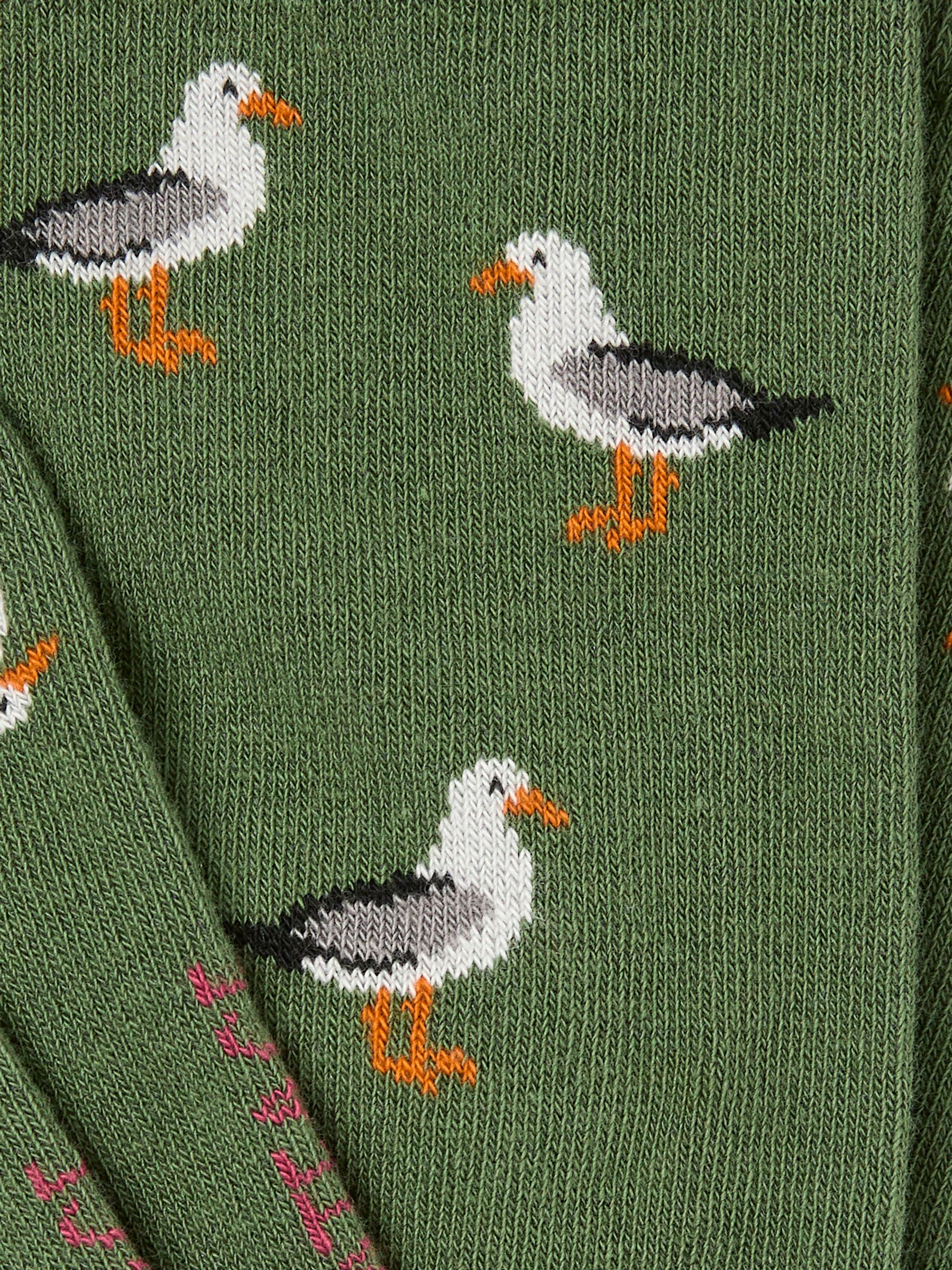 Green Seagull Socks - Image 2 of 2