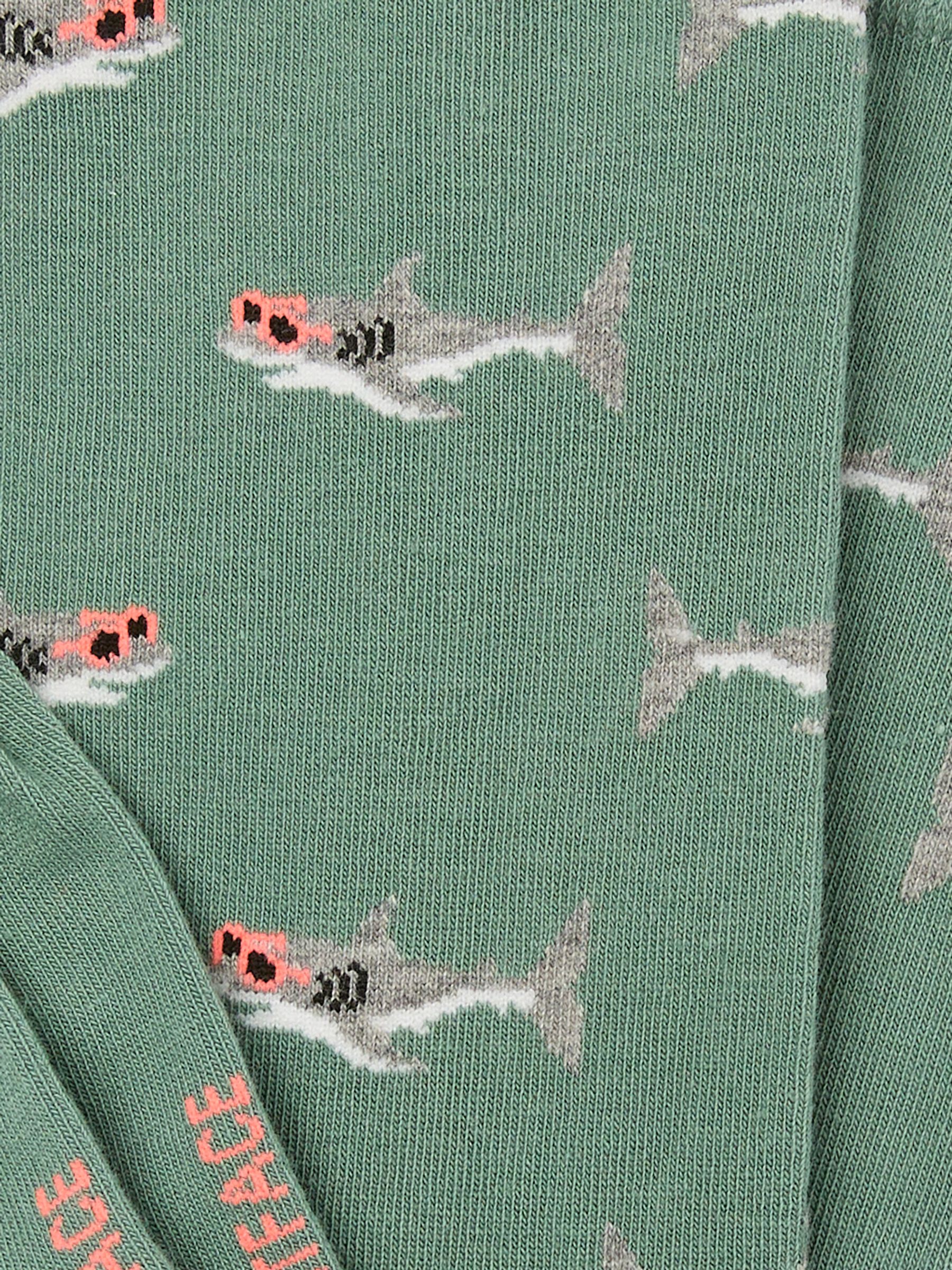Green Shark Socks - Image 2 of 2