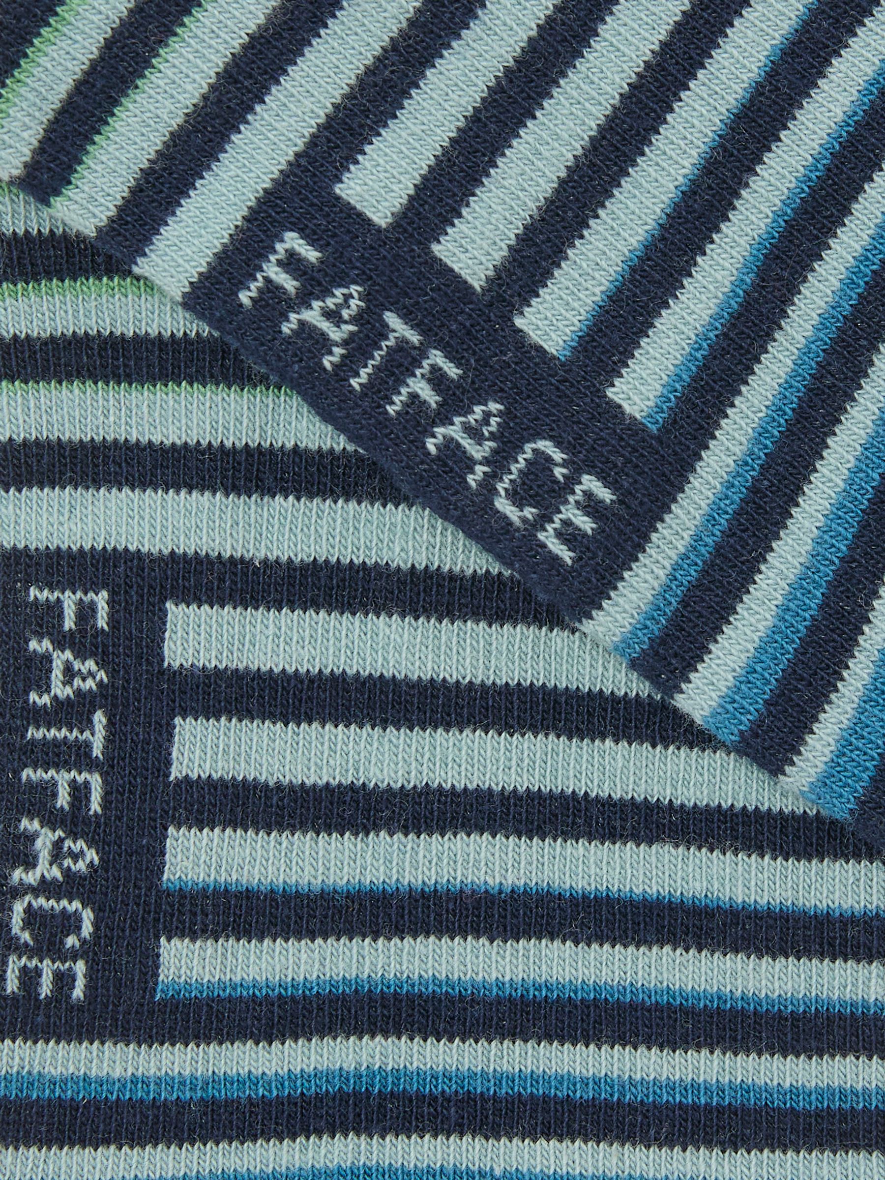 Blue Stripe Trainer Socks - Image 2 of 2
