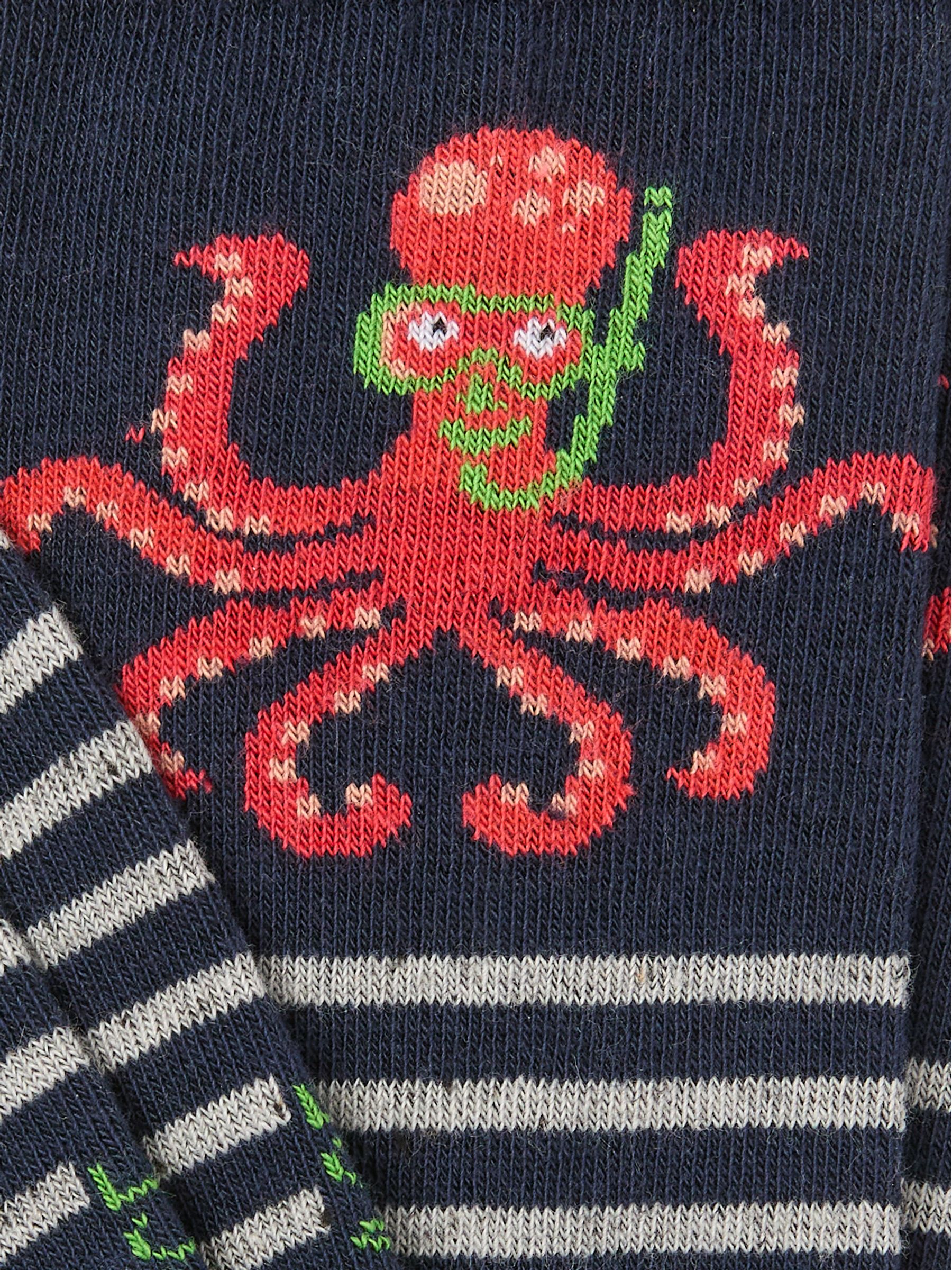 Blue Octopus Socks - Image 2 of 2