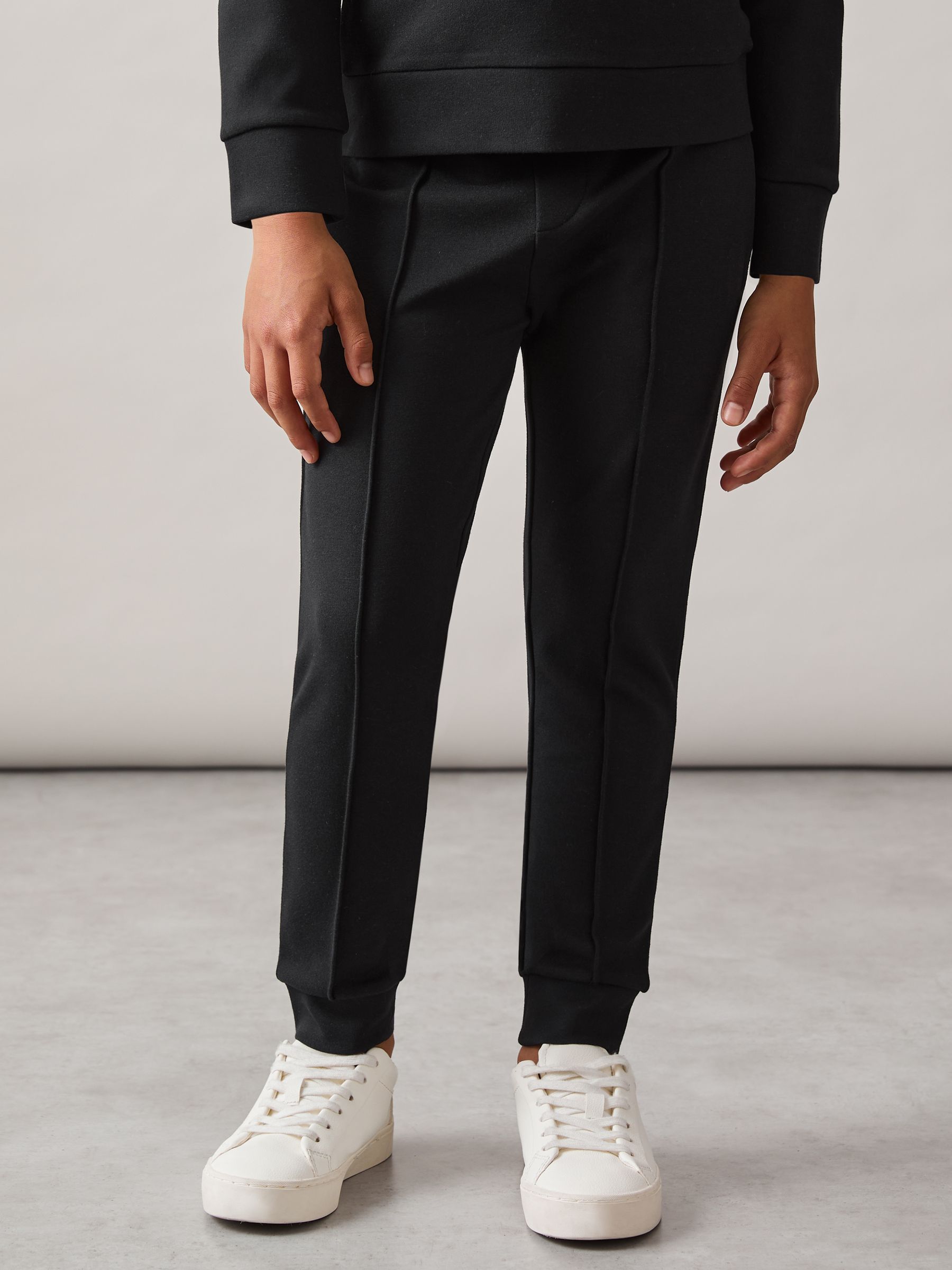 13-14 yrs Relaxed Drawstring Joggers in Black - Image 3 of 4