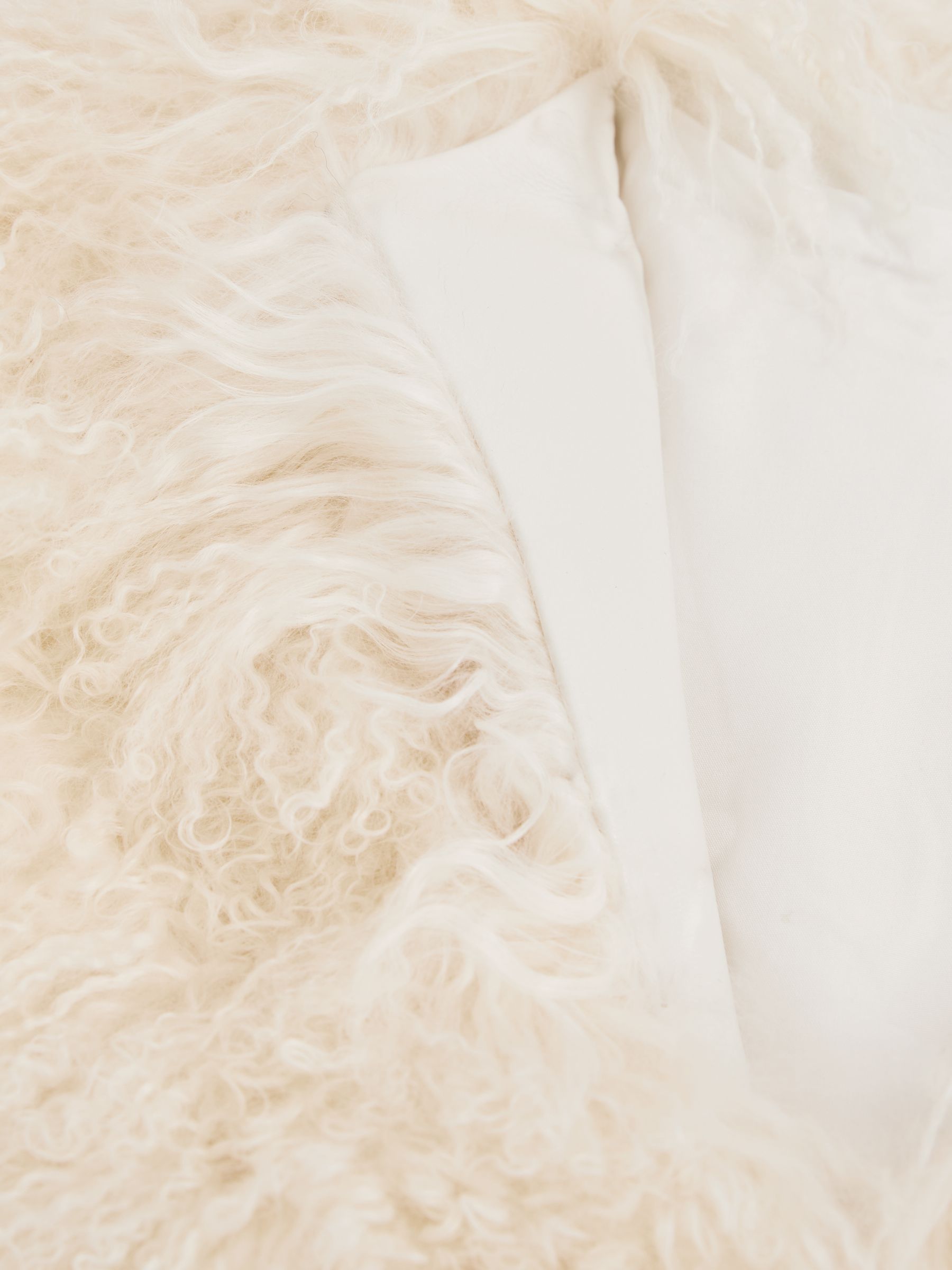 Meotine Shearling Jacket in Cream - Image 8 of 8