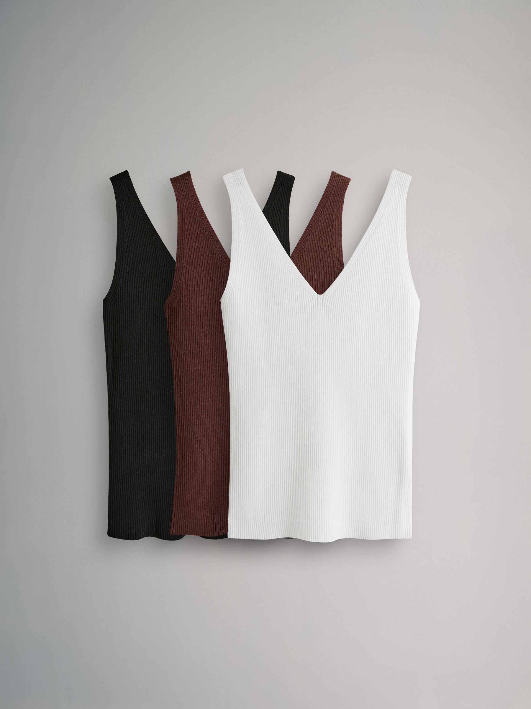 3 Pack Knitted Vests - Image 1 of 6