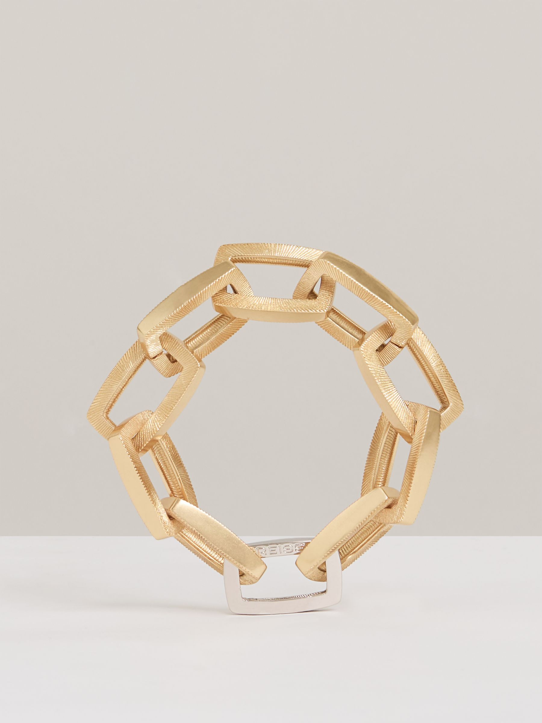 Geometric Chain Bracelet in Gold Tone - Image 1 of 5