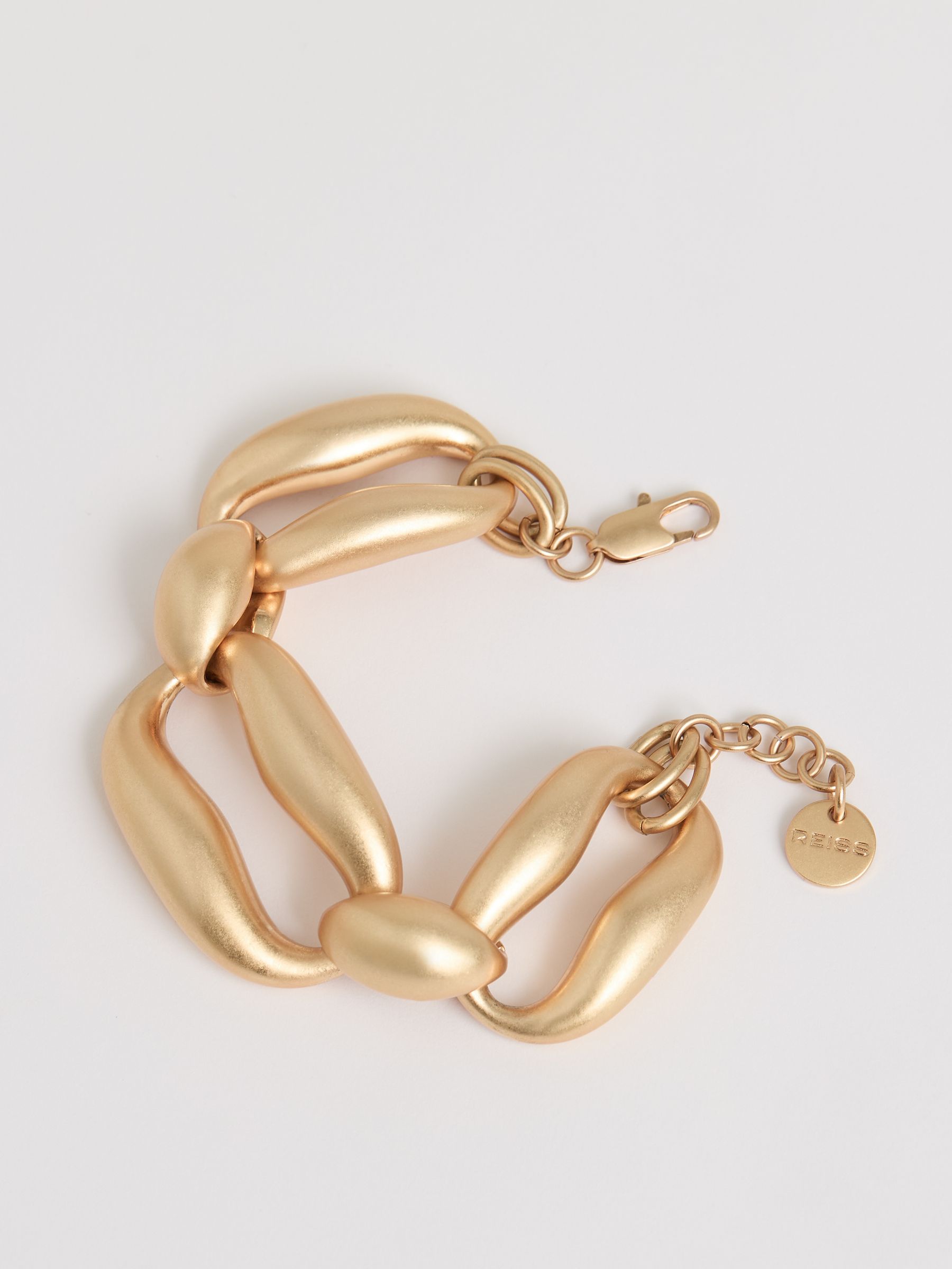Sculpted Link Bracelet in Gold Tone - Image 4 of 4