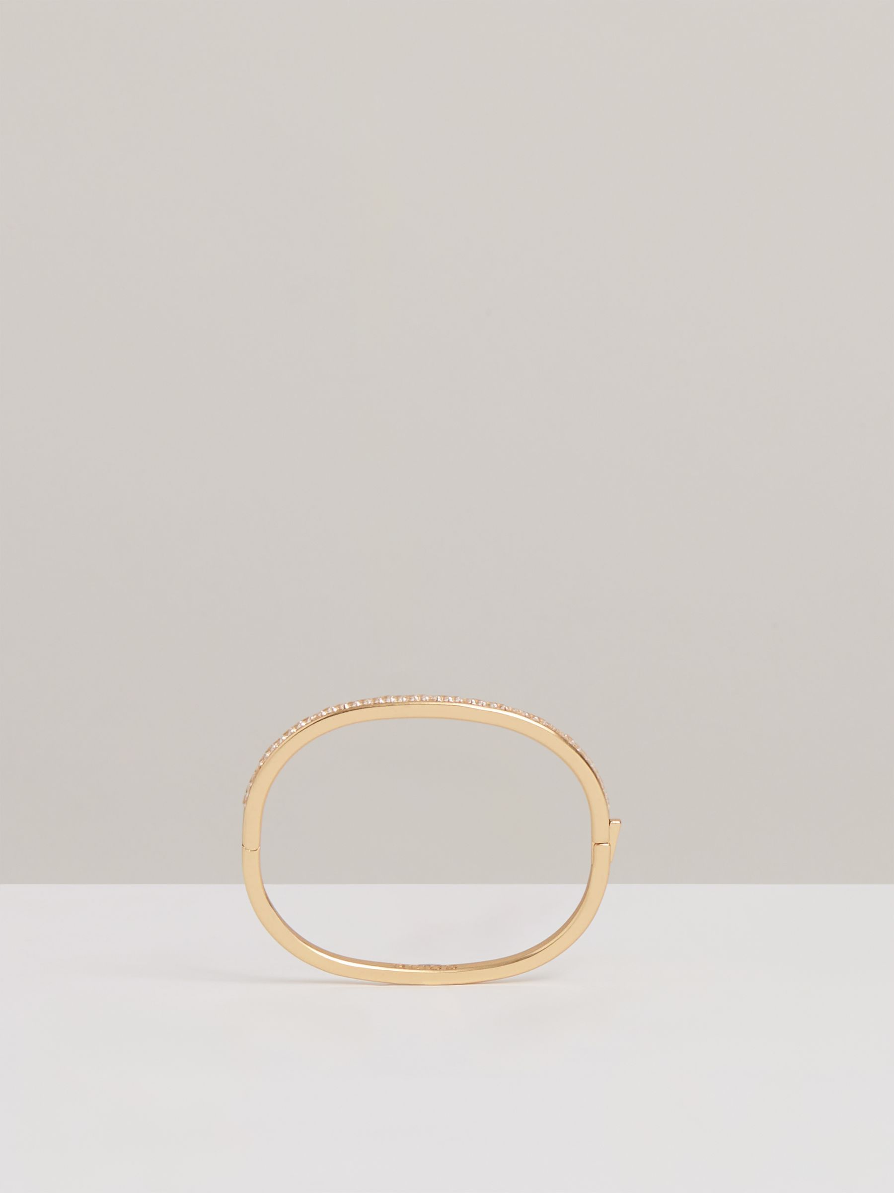 Hinged Crystal Cuff in Gold - Image 4 of 5
