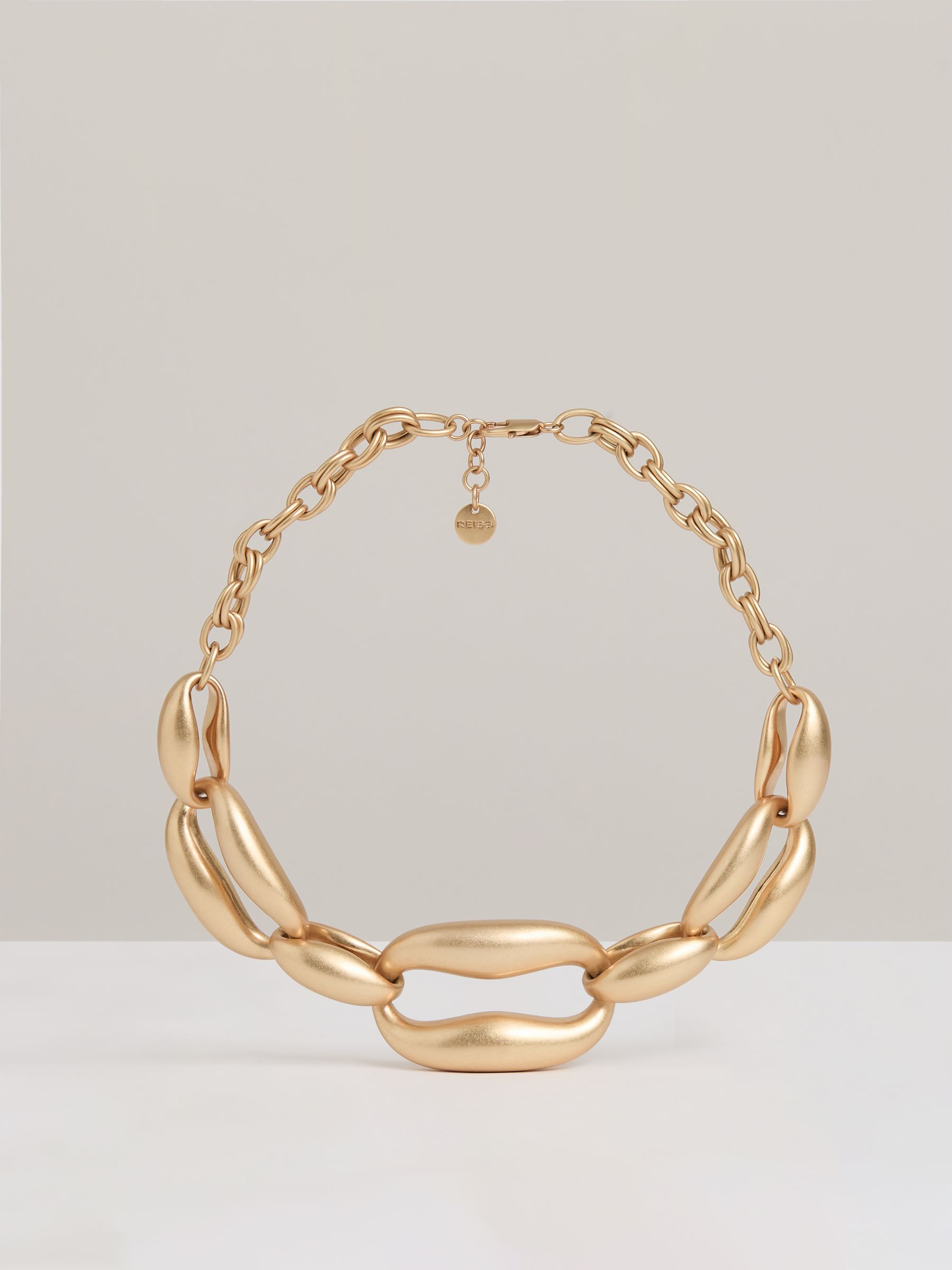 Sculpted Link Necklace in Gold Tone - Image 2 of 5
