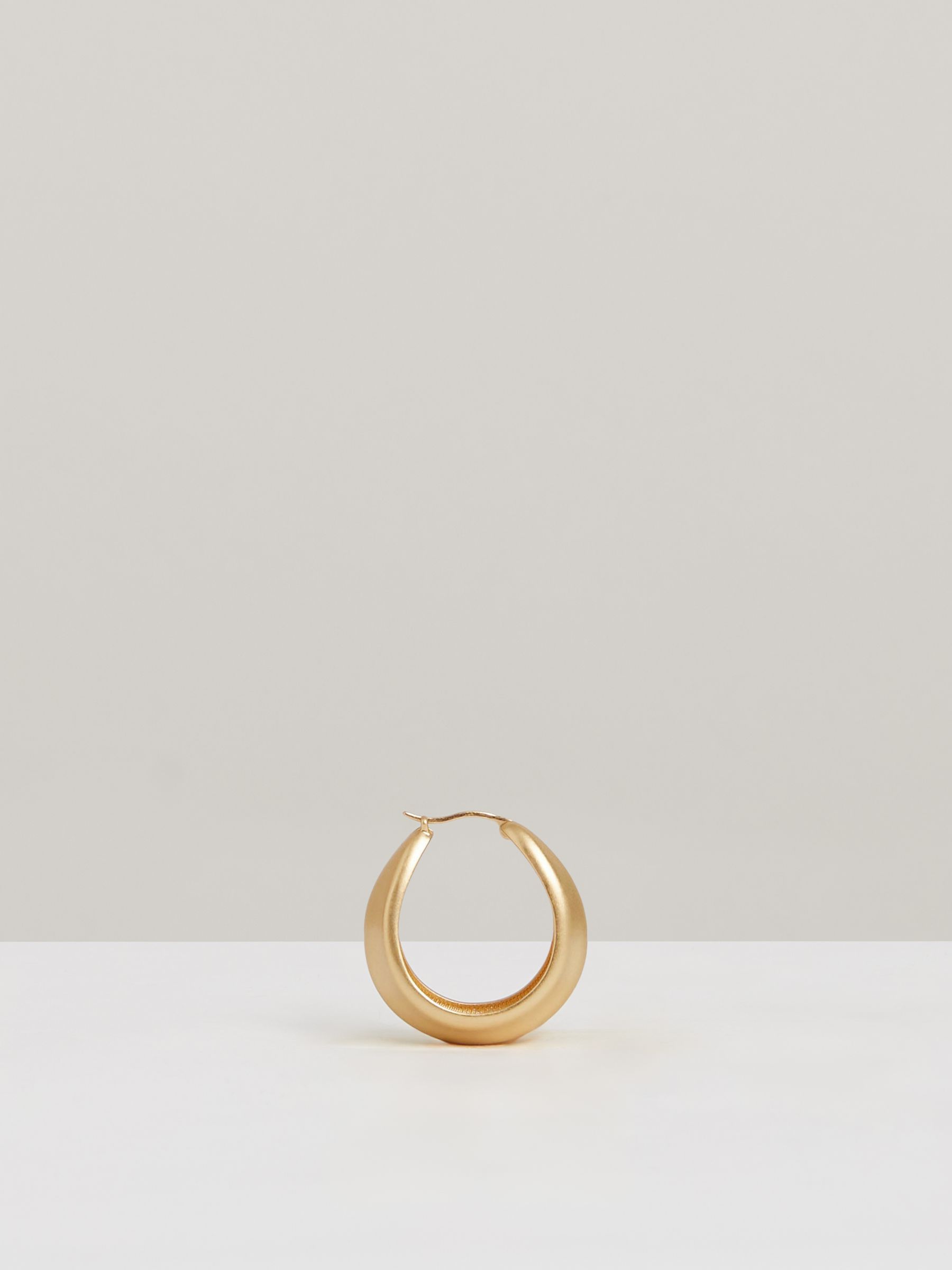 Sculptural Hoop Earrings in Gold Tone - Image 3 of 5