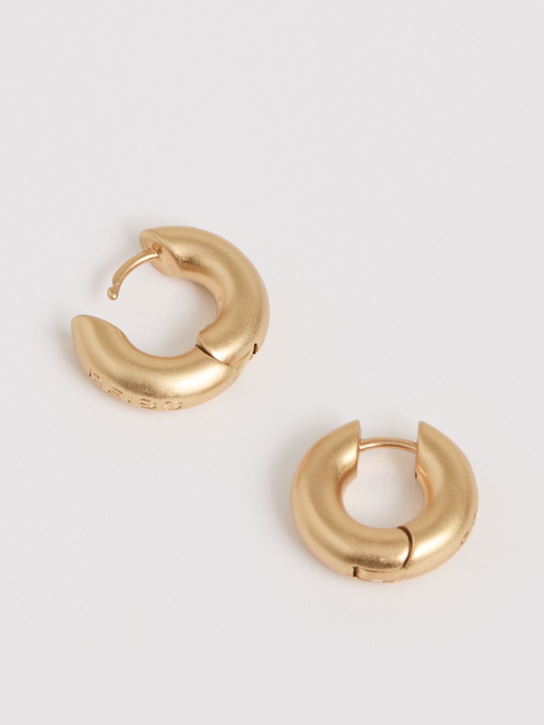 Huggie Earrings in Gold - Image 4 of 5