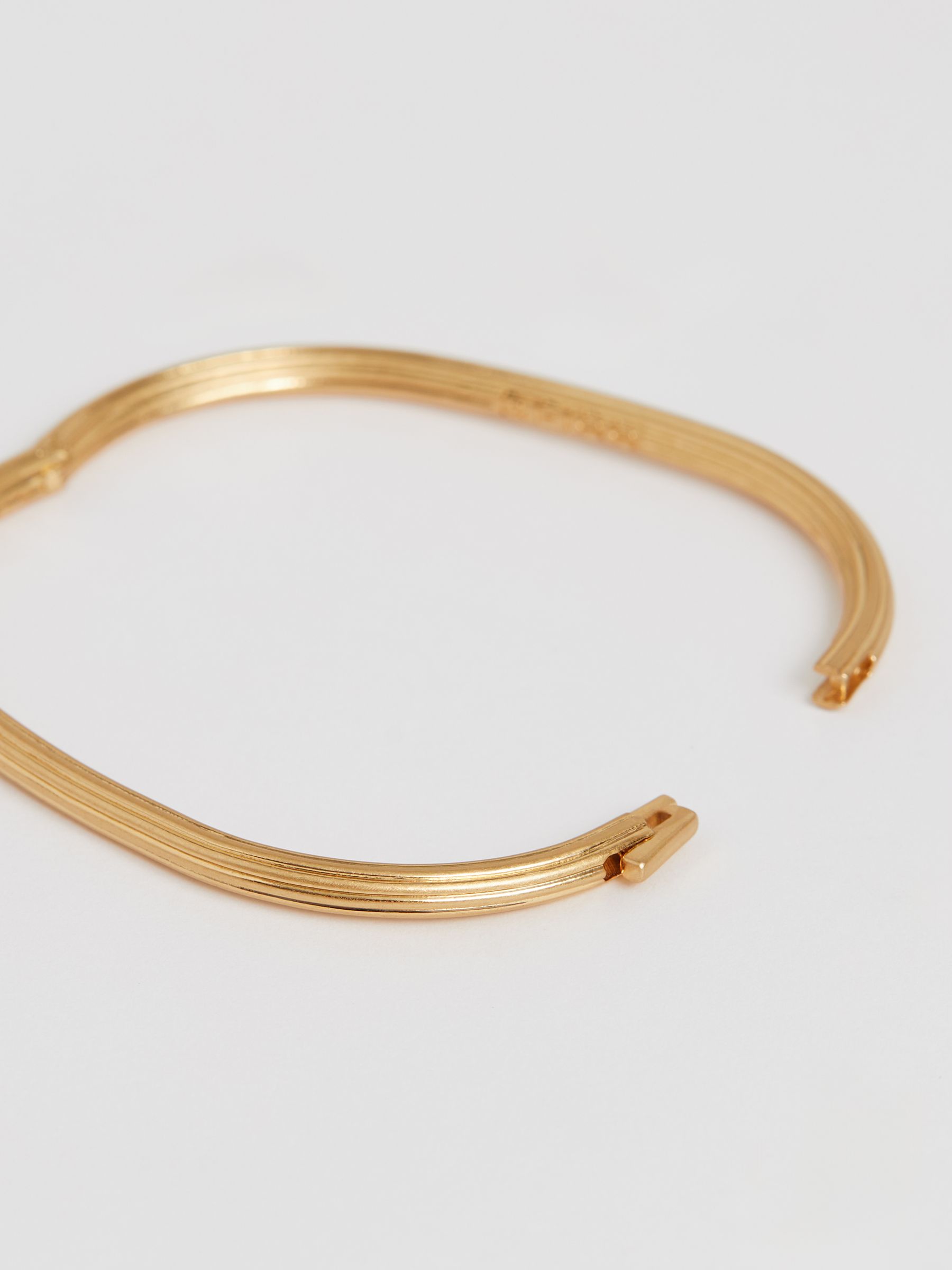 Contour Hinged Cuff in Gold Tone - image 4