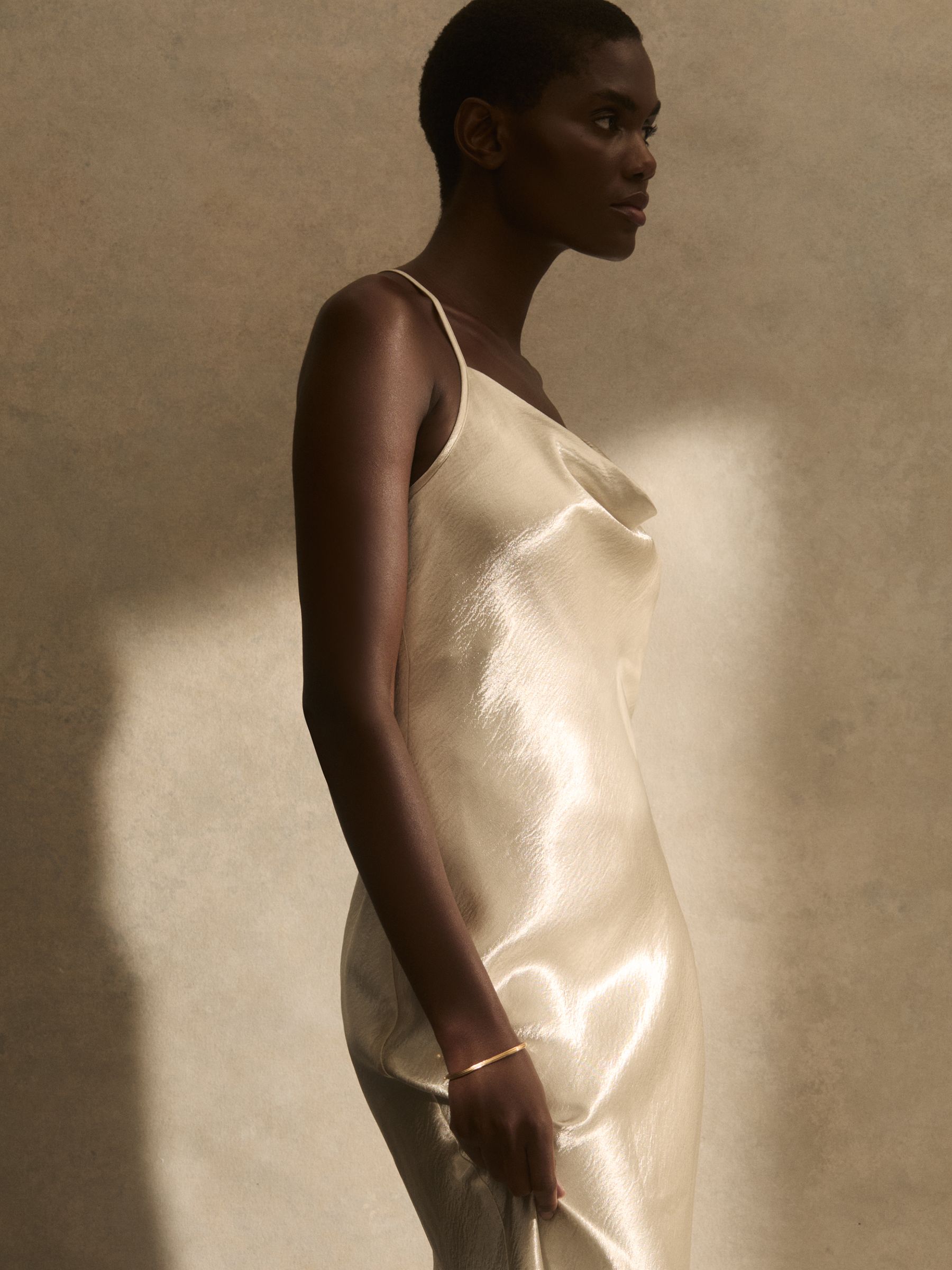 Contour Hinged Cuff in Gold Tone - Image 2 of 6
