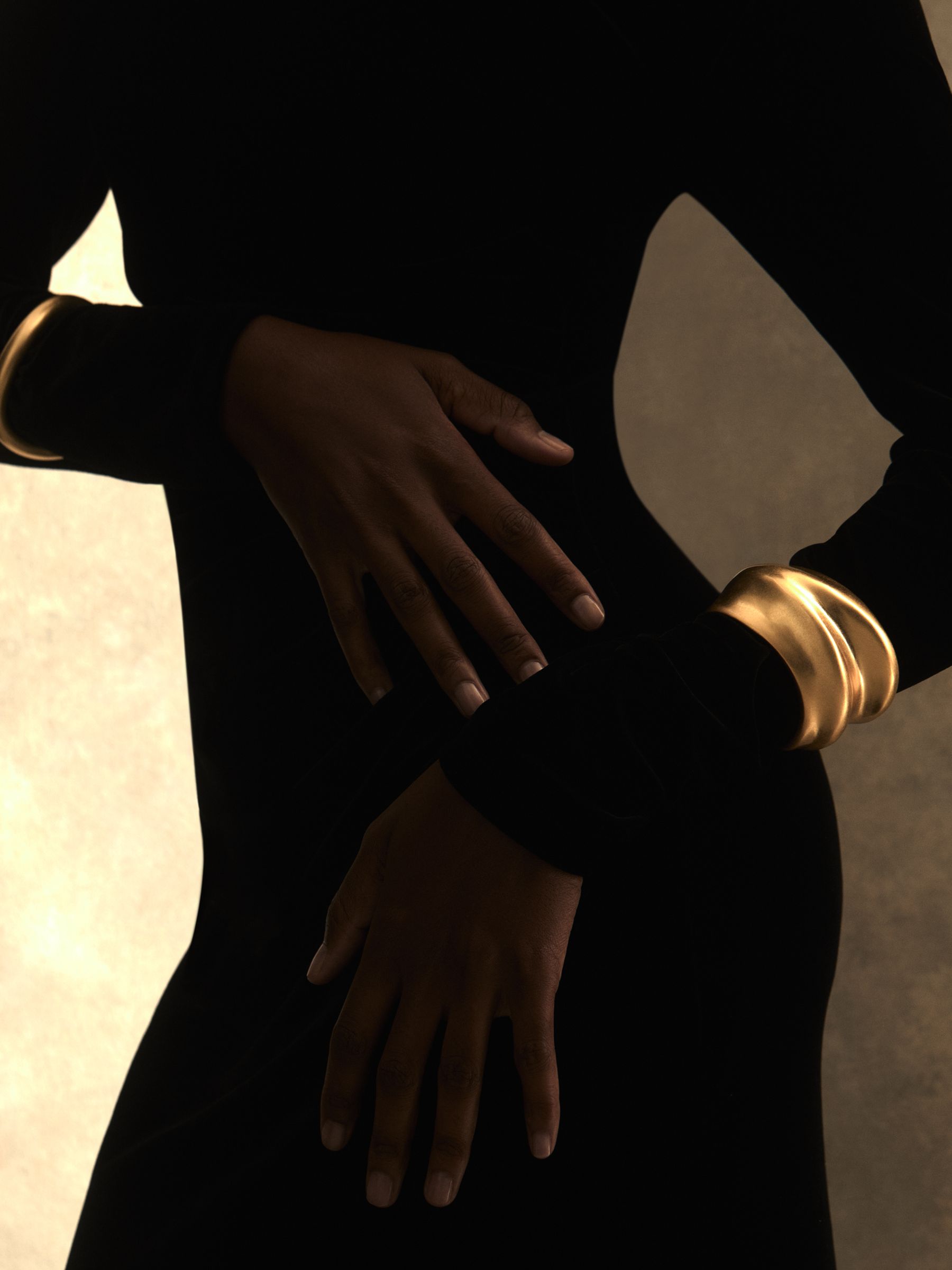 Sculptural Cuff in Gold Tone - Image 4 of 6