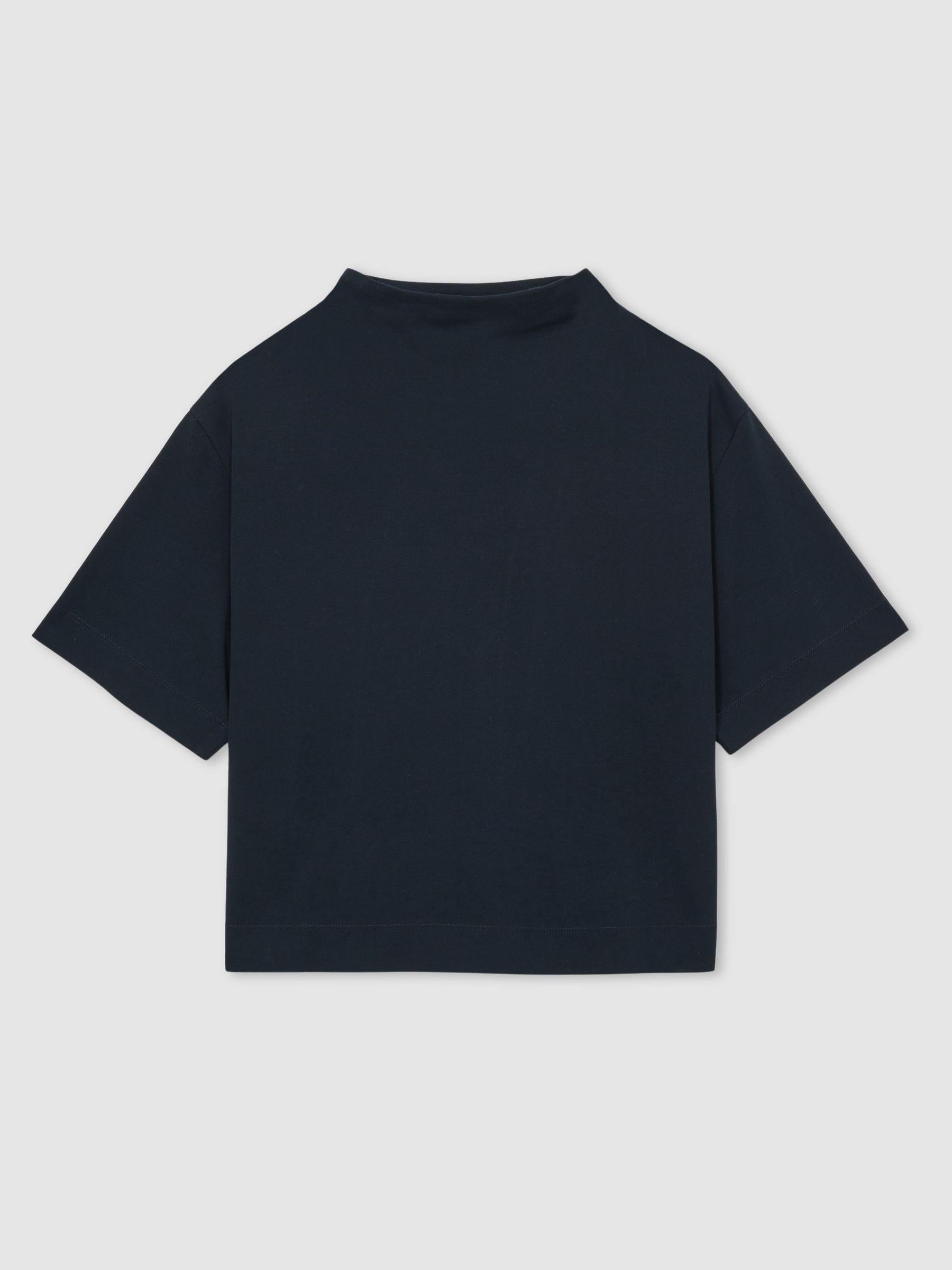 Cotton-Jersey Oversized T-Shirt in Navy - Image 2 of 7