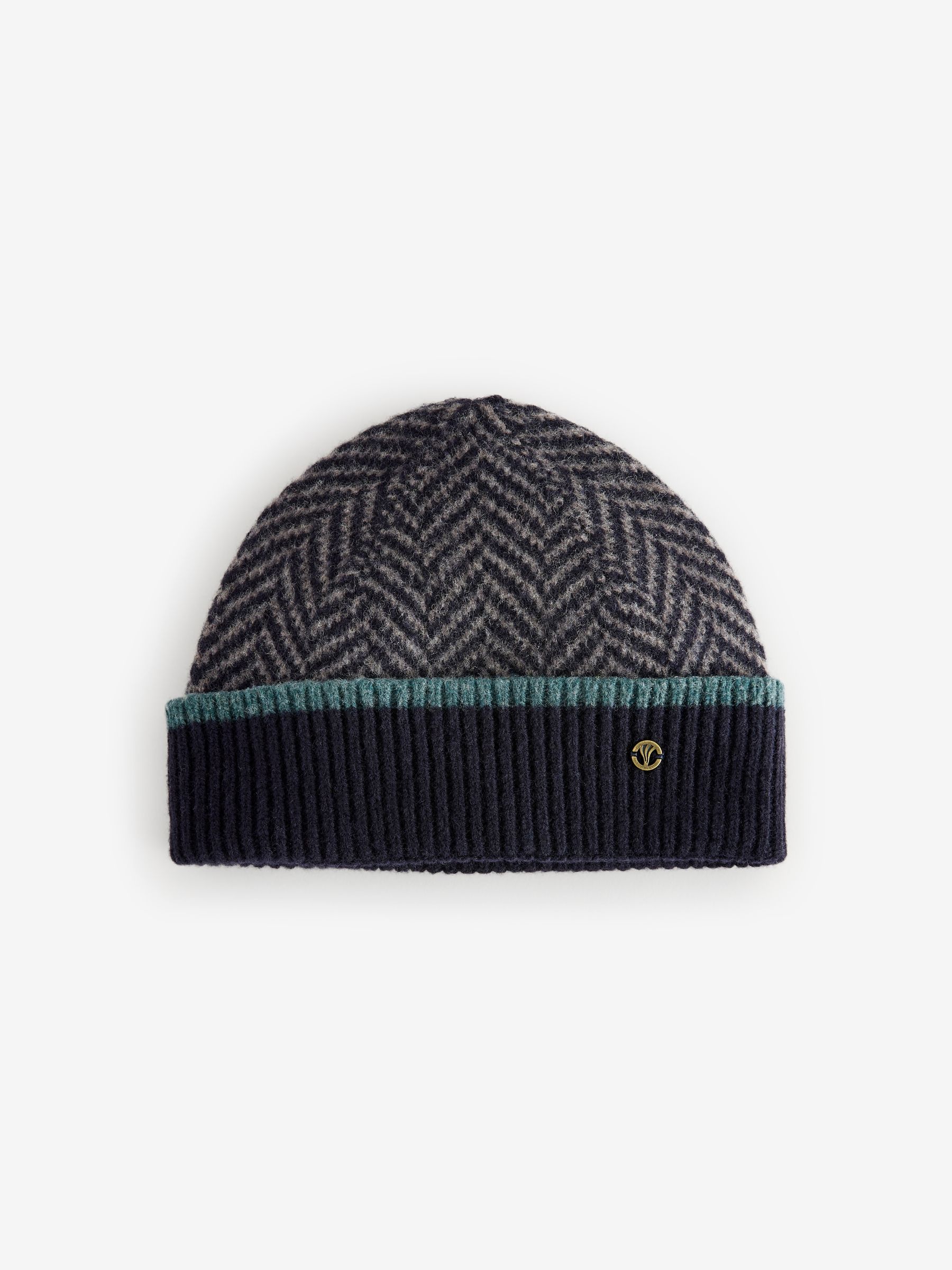 Blue Lambswool Beanie Hat - Image 1 of 1