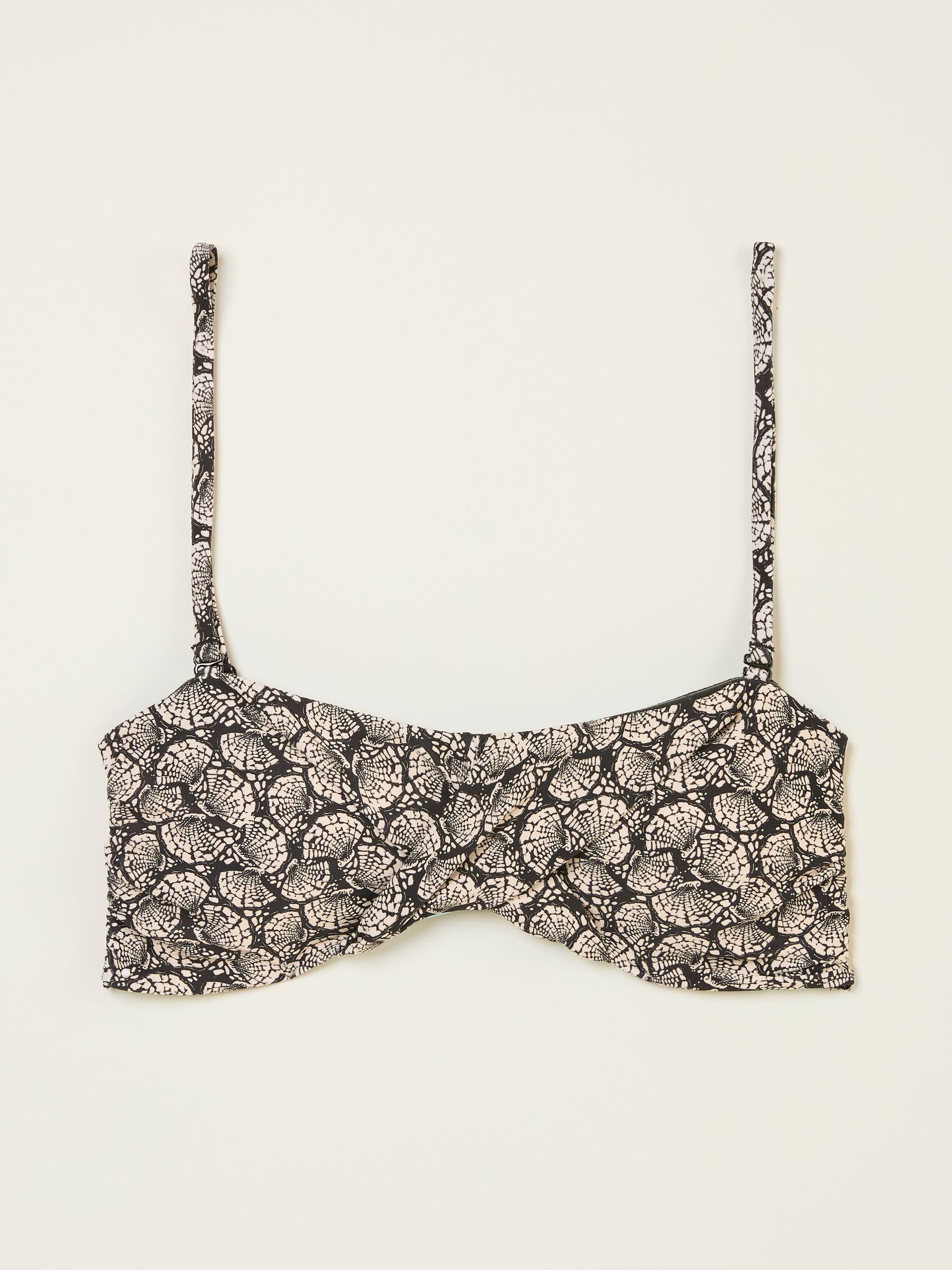 Ness Black Mono Shell Bandeau Bikini Top - Image 5 of 5