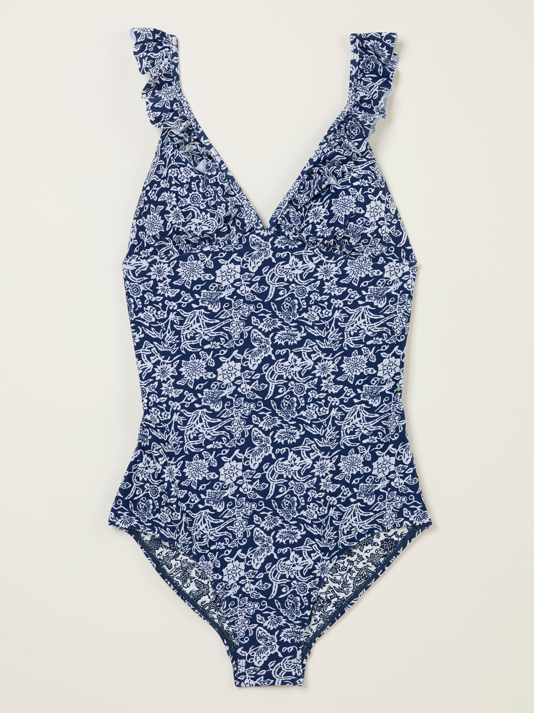 Fleur Indigo Blue Damask Paisley Swimsuit - Image 6 of 6
