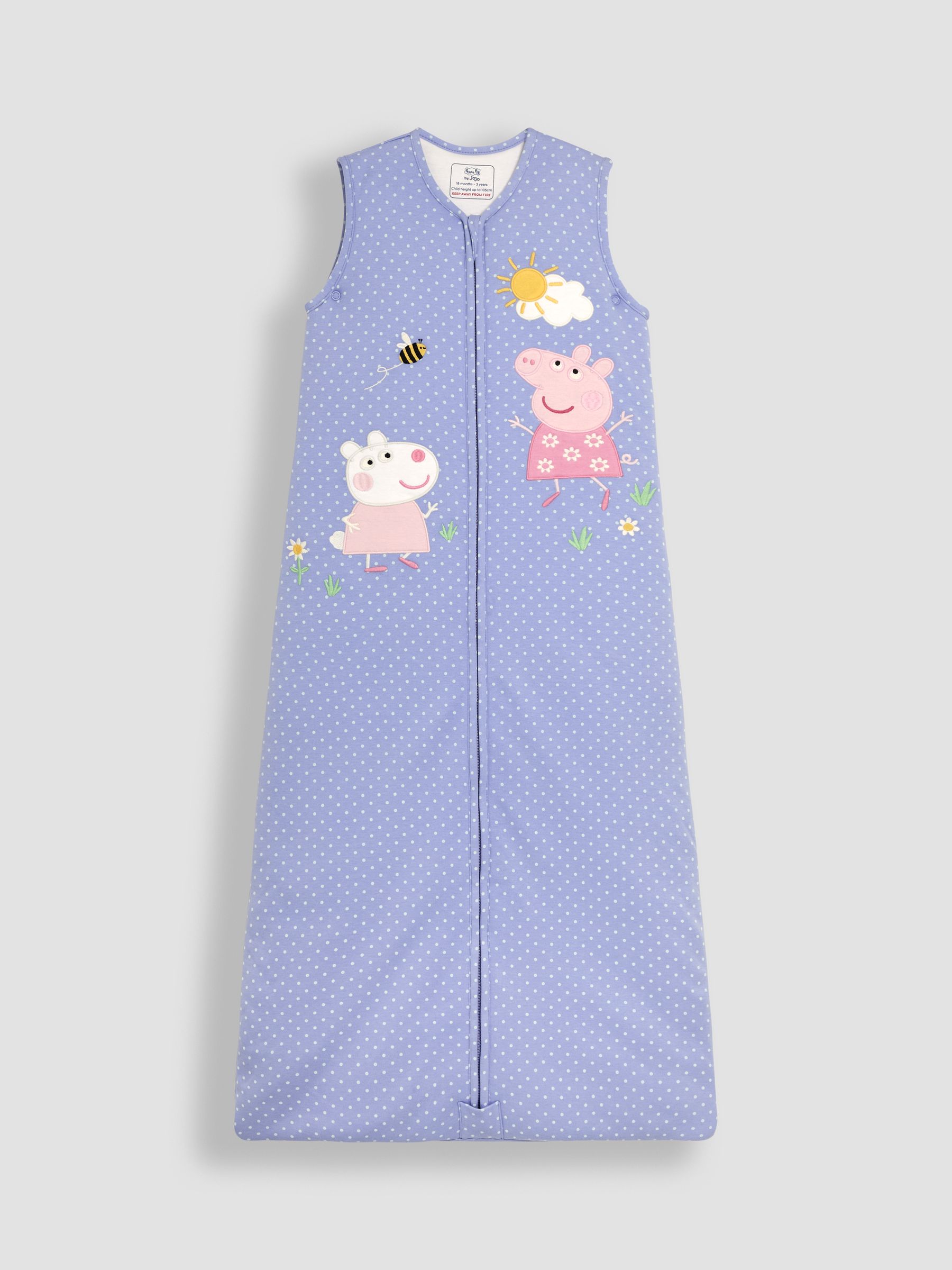 Peppa Pig Appliqué 2.5 Tog Toddler Sleeping Bag - Image 3 of 4