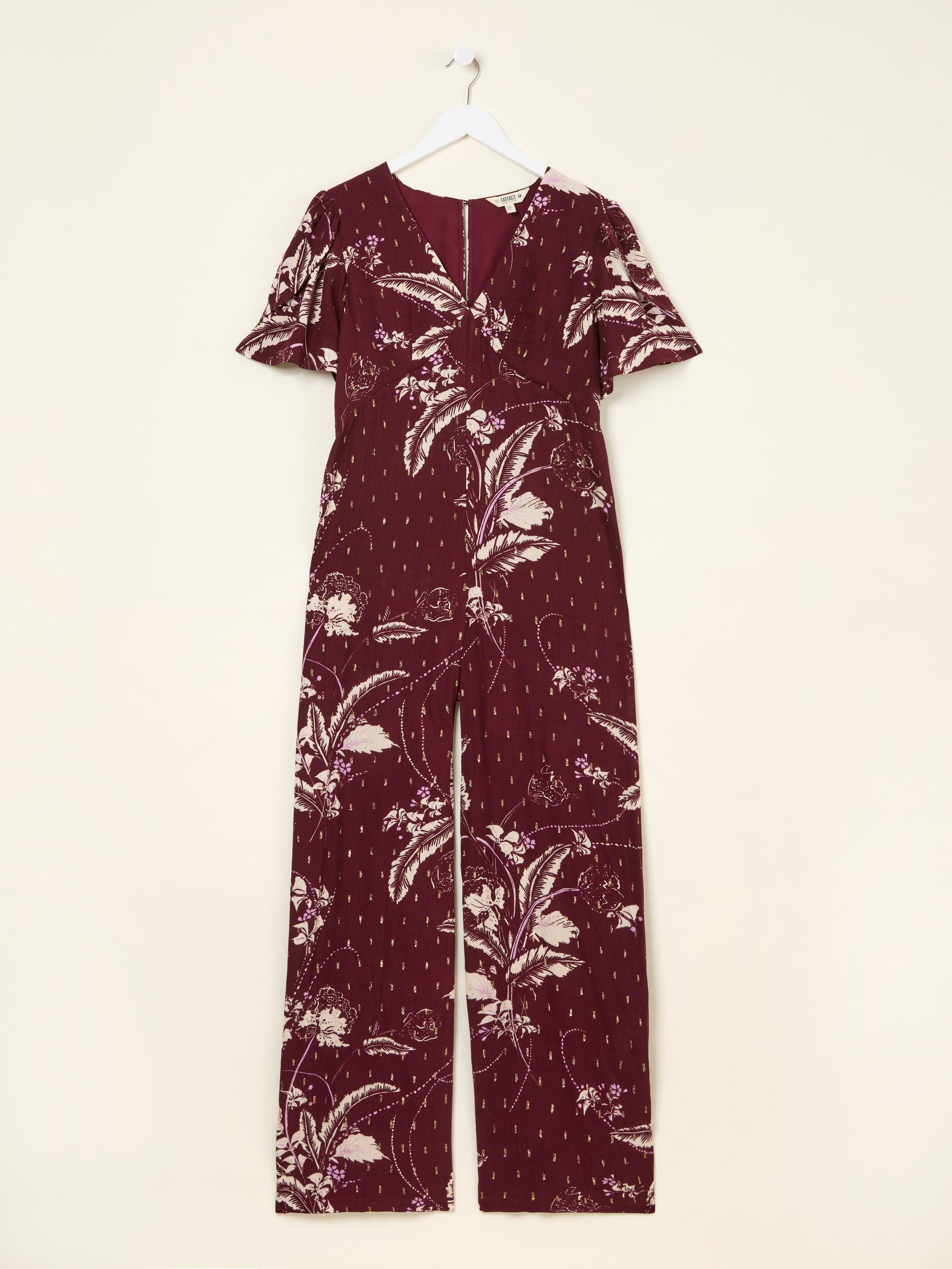 Azalea Claret Floral Print Jumpsuit - Image 15 of 16