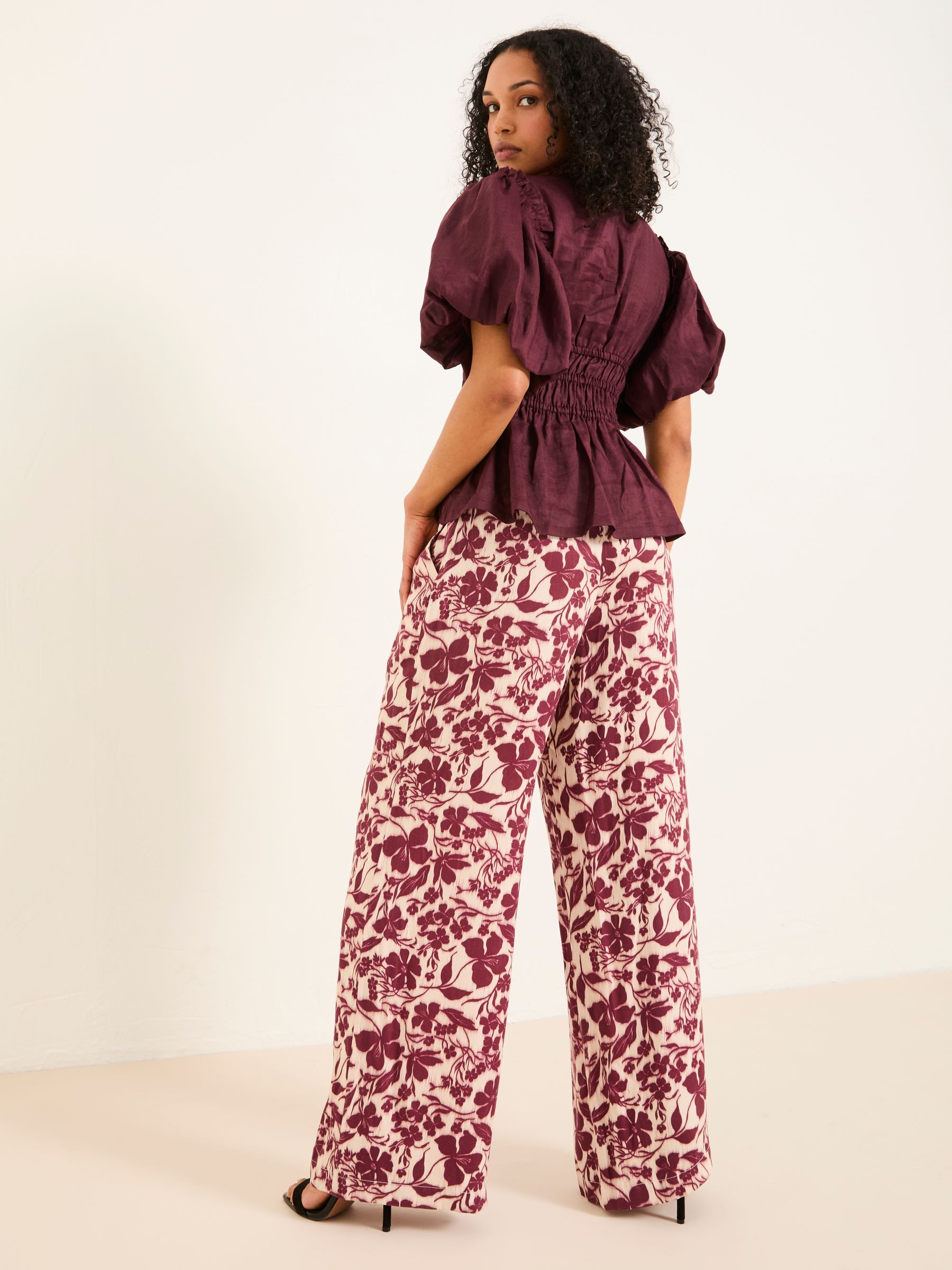 Kingston Claret Printed Trouser - Image 2 of 6
