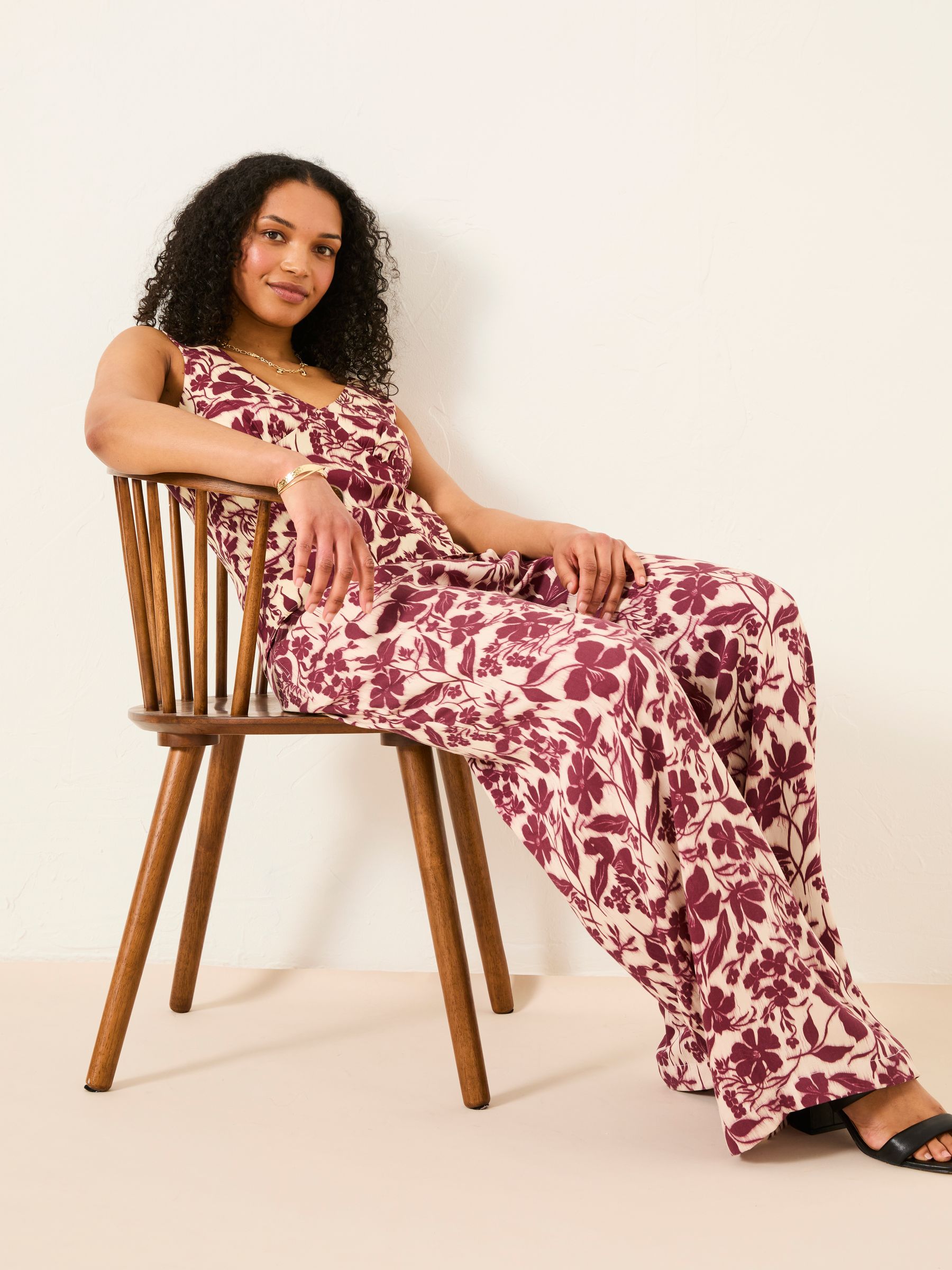 Kingston Claret Printed Trouser - Image 5 of 6