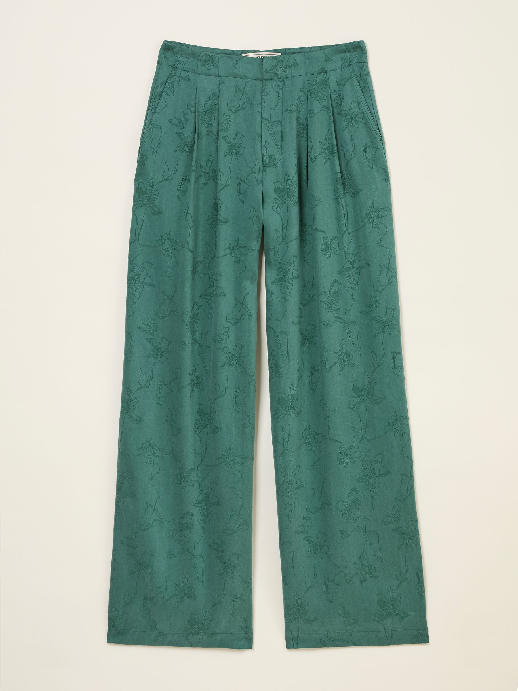 Kingston Jade Green Satin Trouser - Image 12 of 12