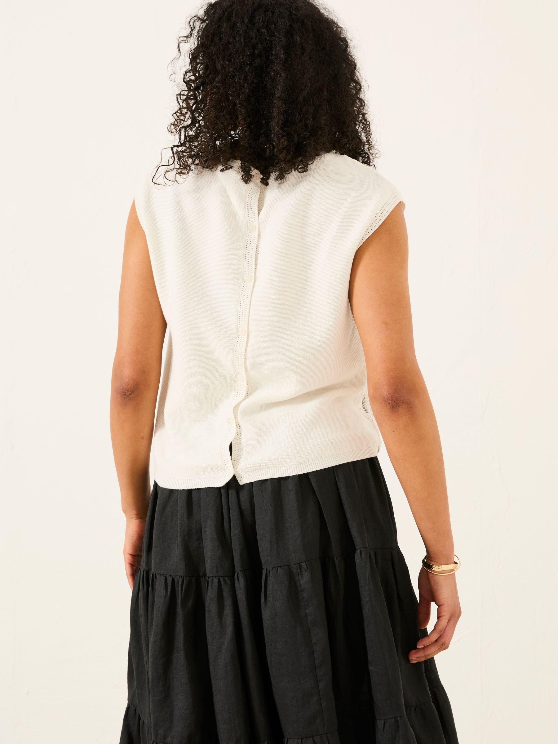 Clover Ivory Crochet Top - Image 2 of 8