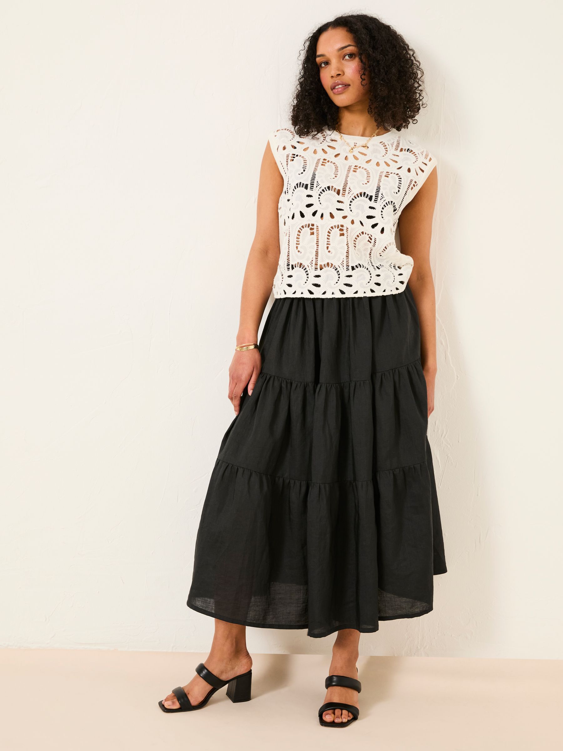 Clover Ivory Crochet Top - Image 4 of 8