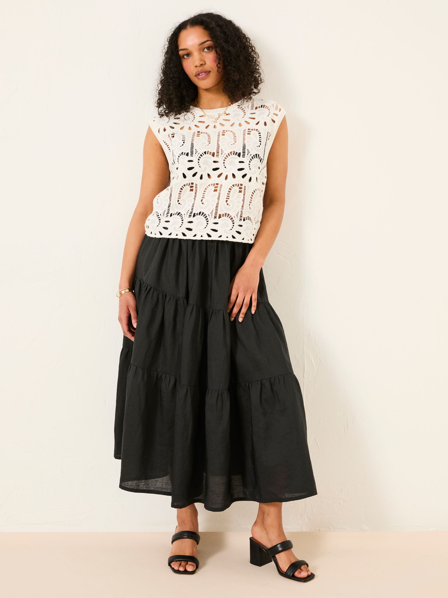 Valerie Black Voluminous Skirt - Image 4 of 7