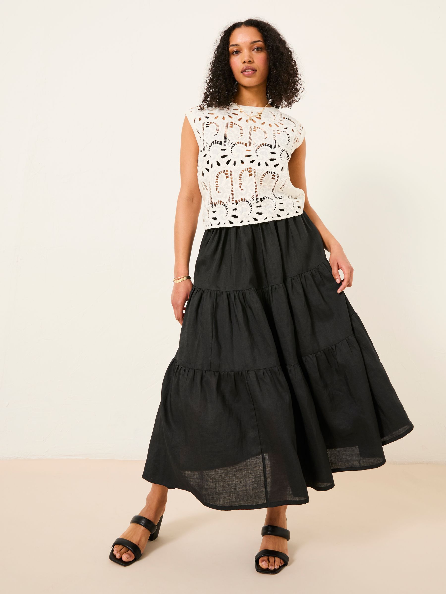 Valerie Black Voluminous Skirt - Image 5 of 7