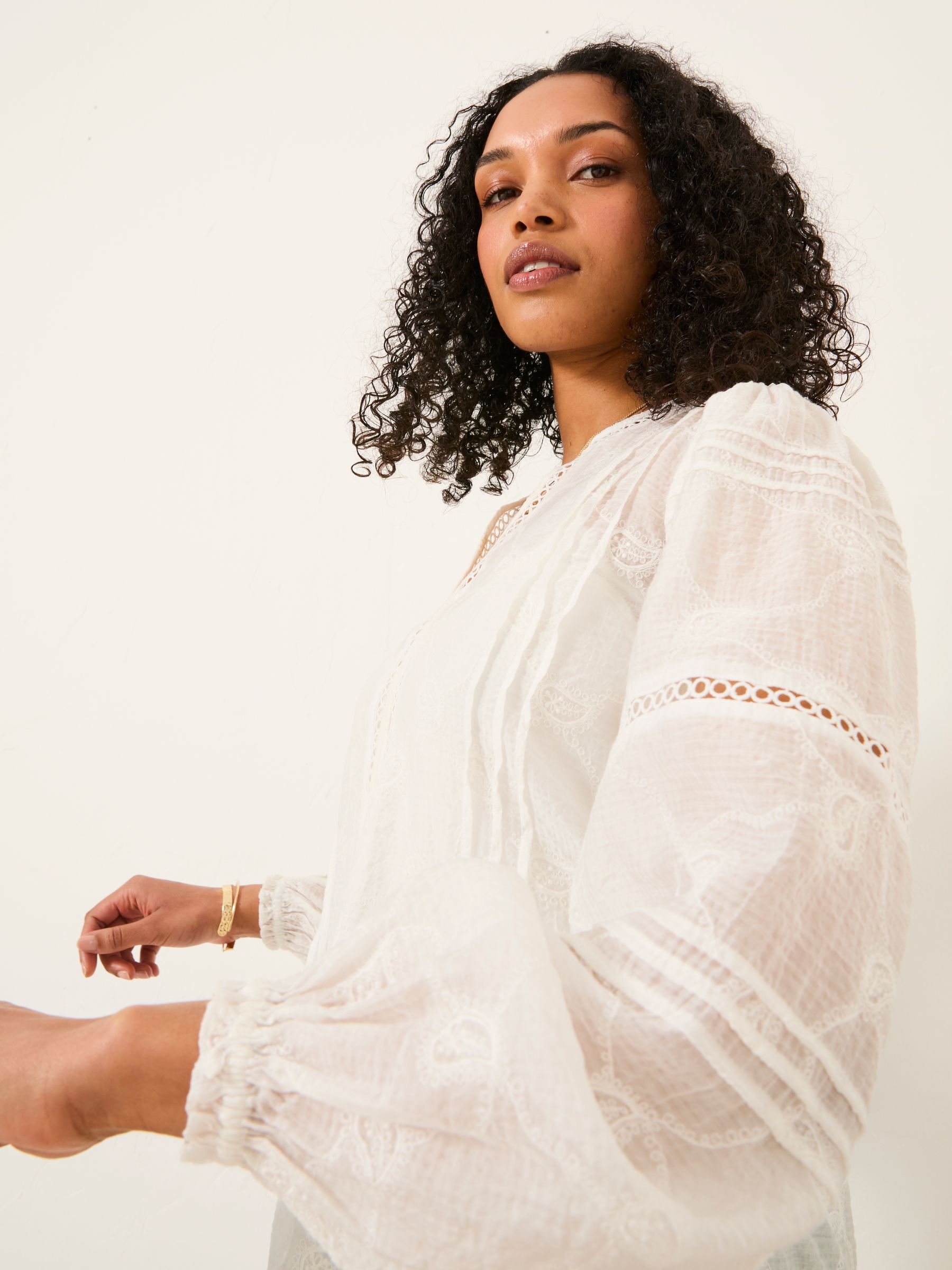 Jasmine Ivory Decorative Blouse | FatFace USA