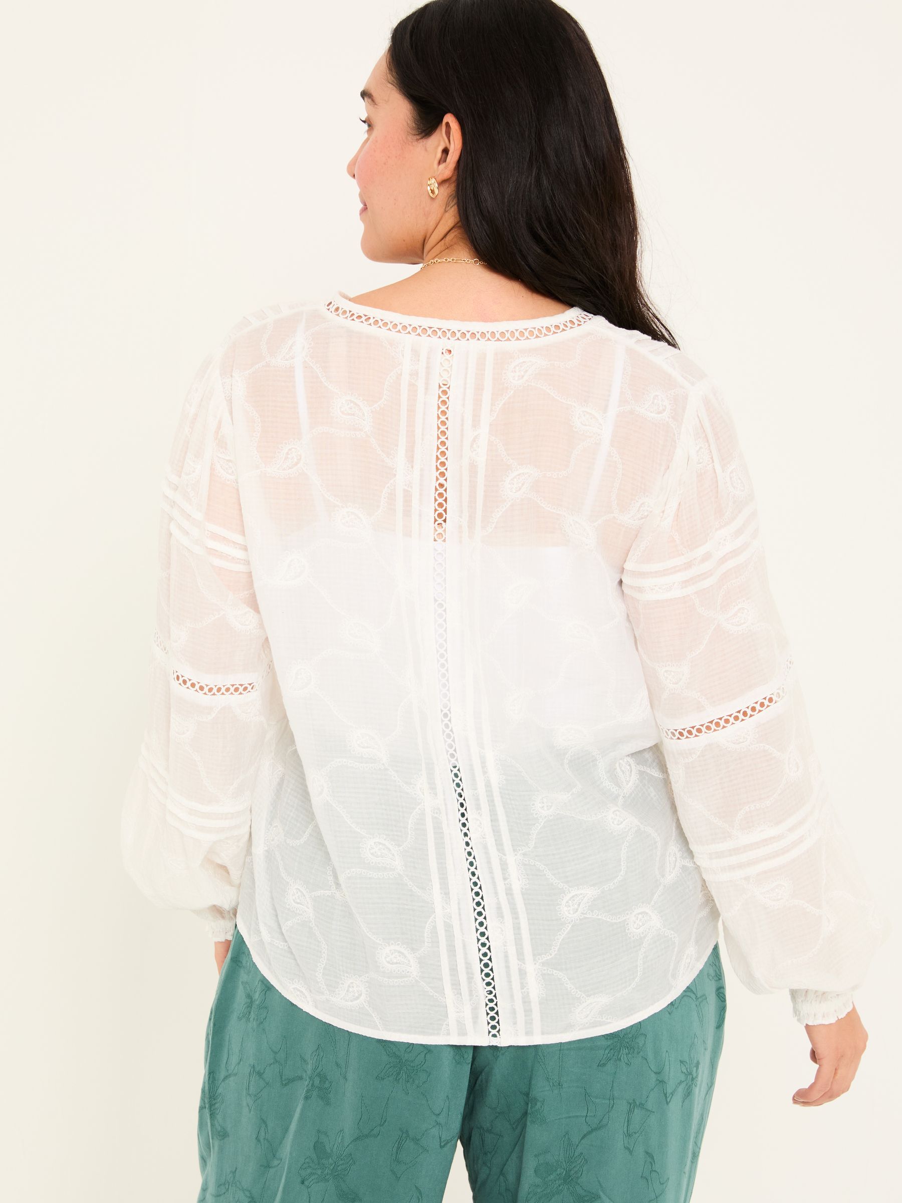 Jasmine Ivory Decorative Blouse - Image 8 of 14