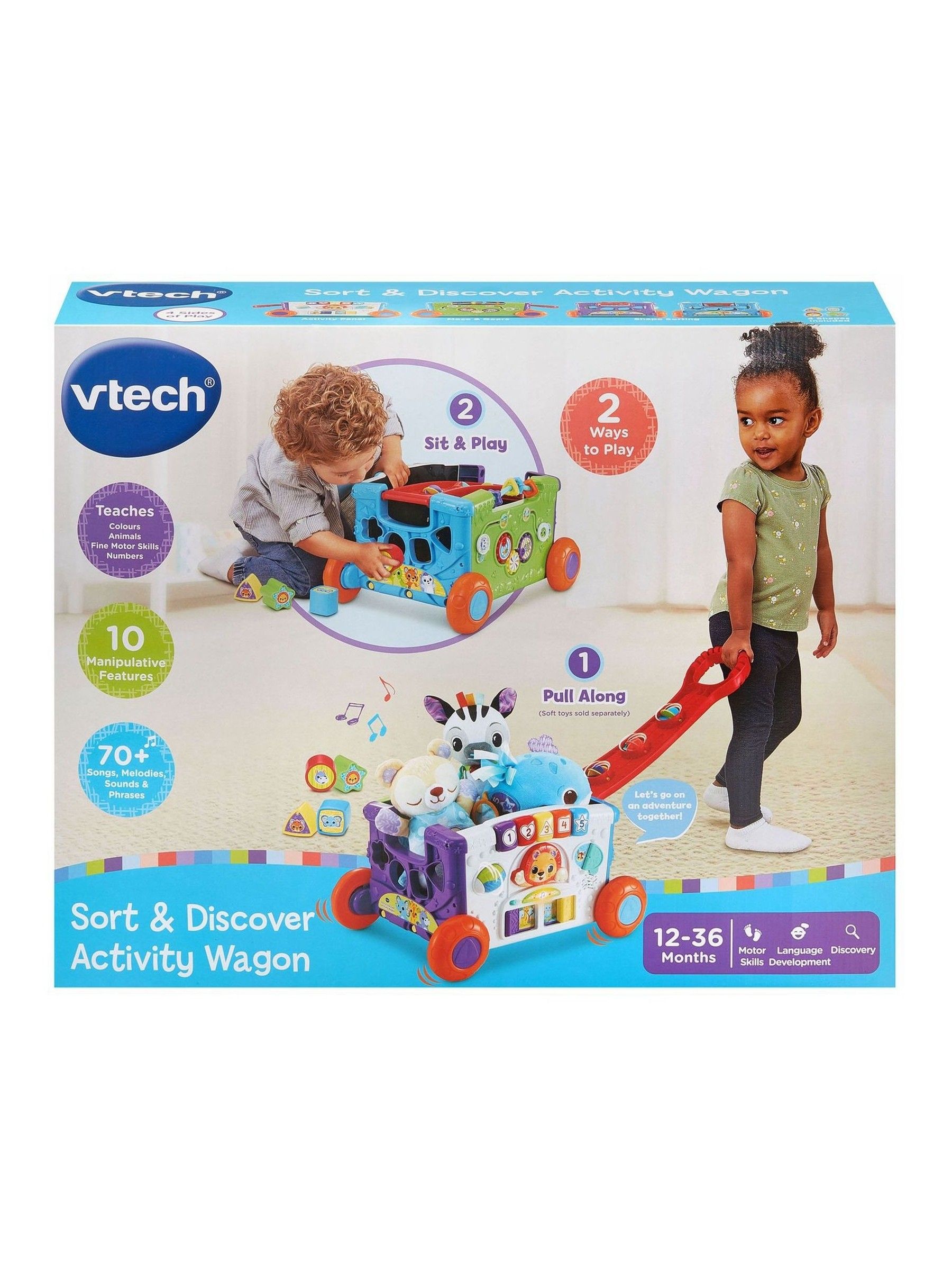 V-Tech Sort & Discover Activity Wagon - Image 3 of 4