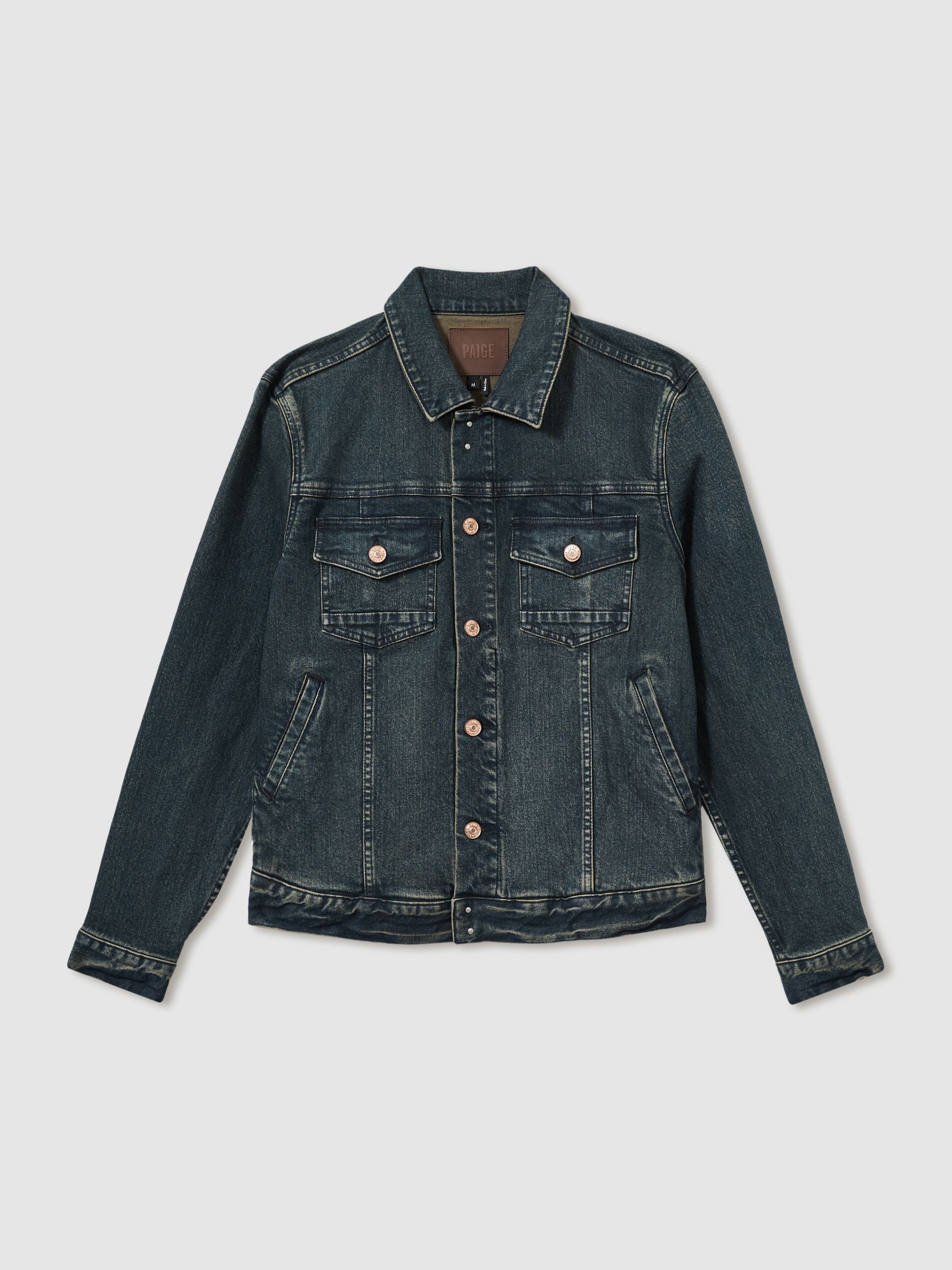 Paige Button Through Denim Jacket in Royer - Image 2 of 6 Paige Button Through Denim Jacket in Royer - Image 2 of 6