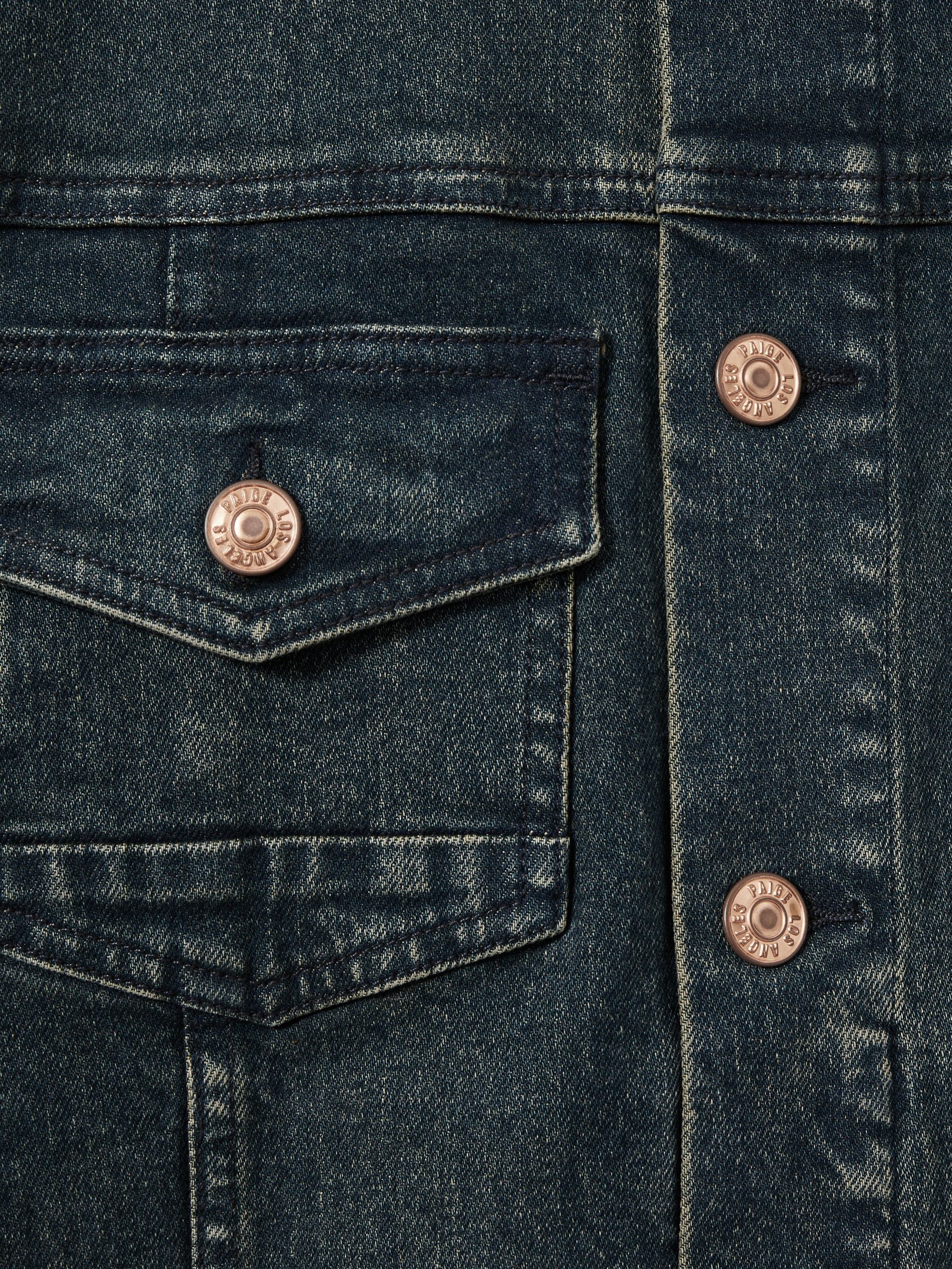 Paige Button Through Denim Jacket in Royer - Image 6 of 6