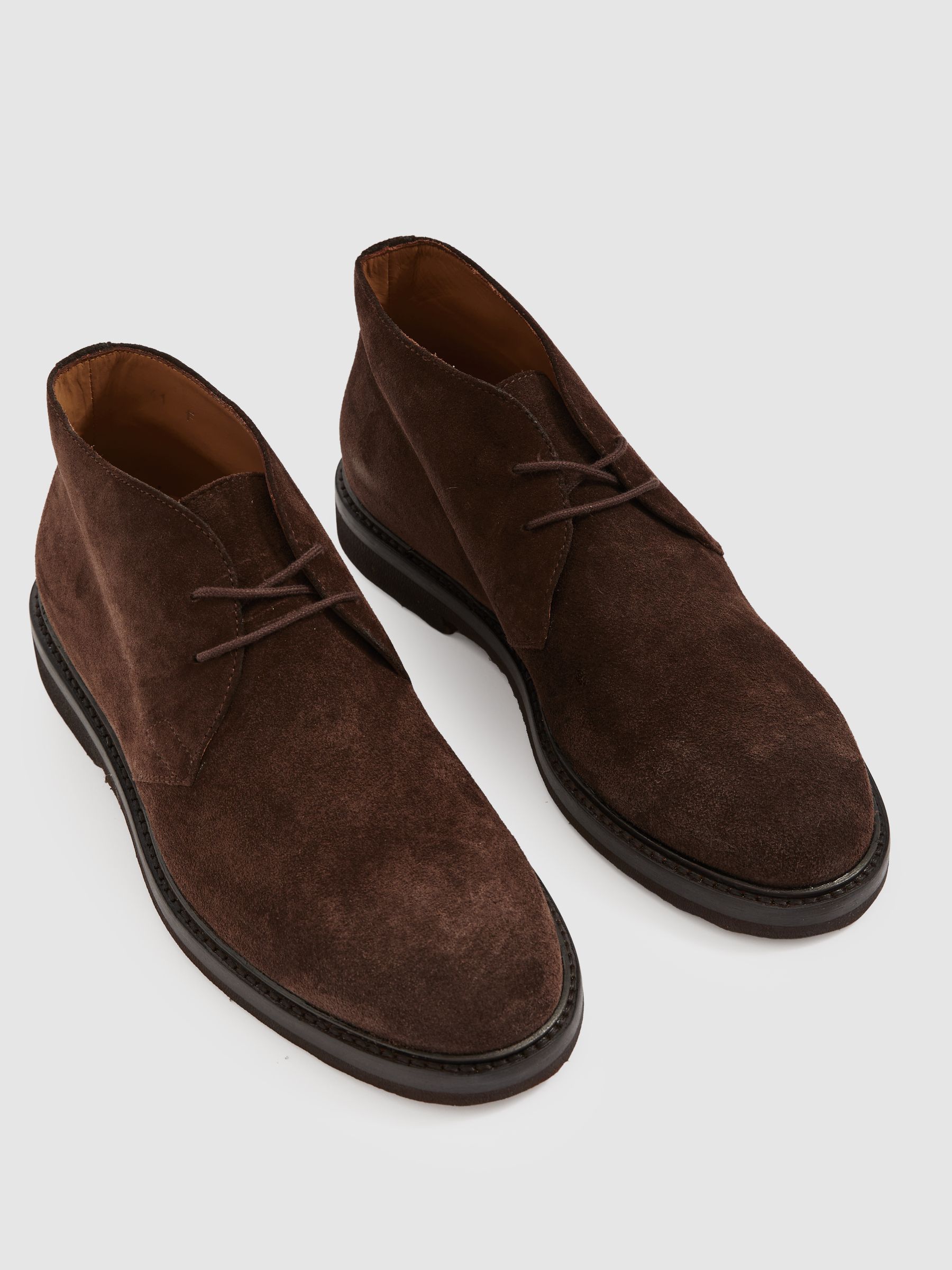 Harrys London Howie Boot Suede Chukka Boots in Black - Image 4 of 4