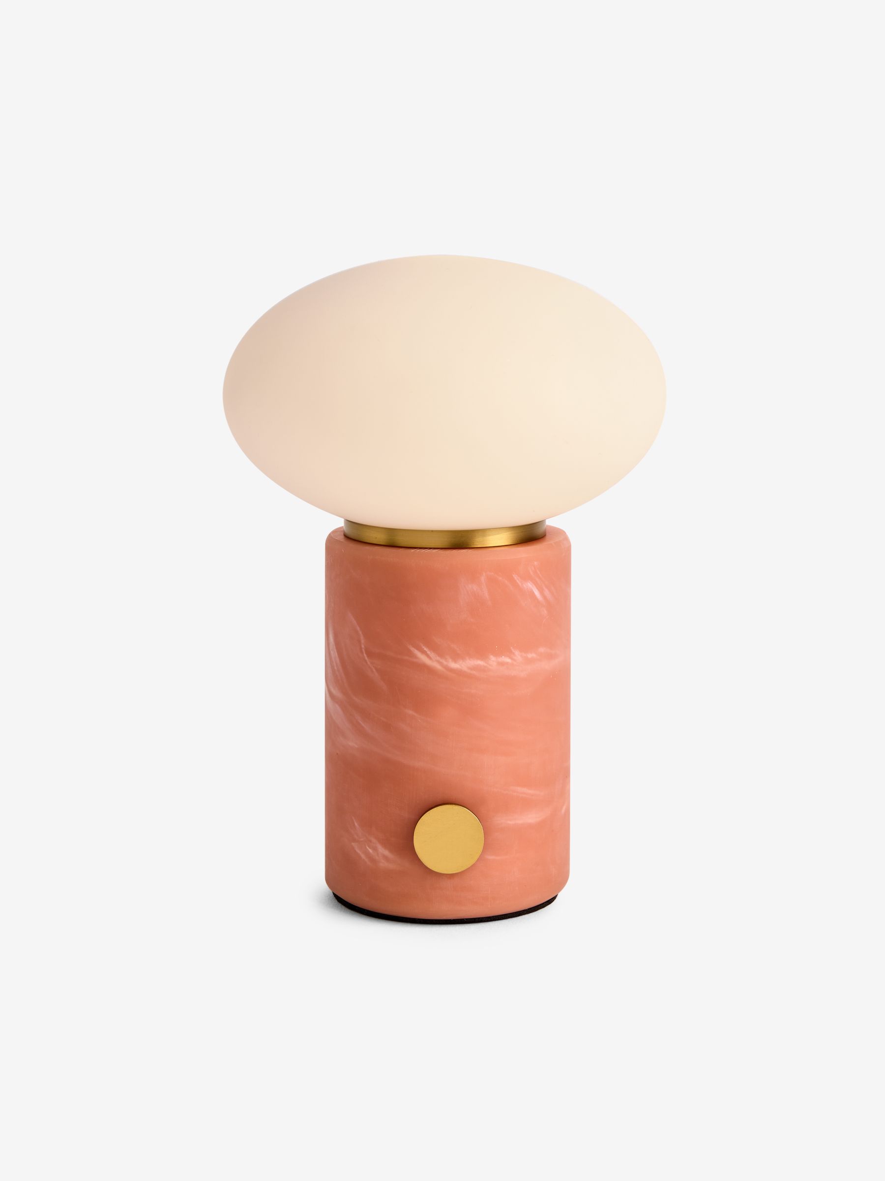 Mirissa USB Wireless Table Lamp in Coral Red Resin - Image 5 of 5