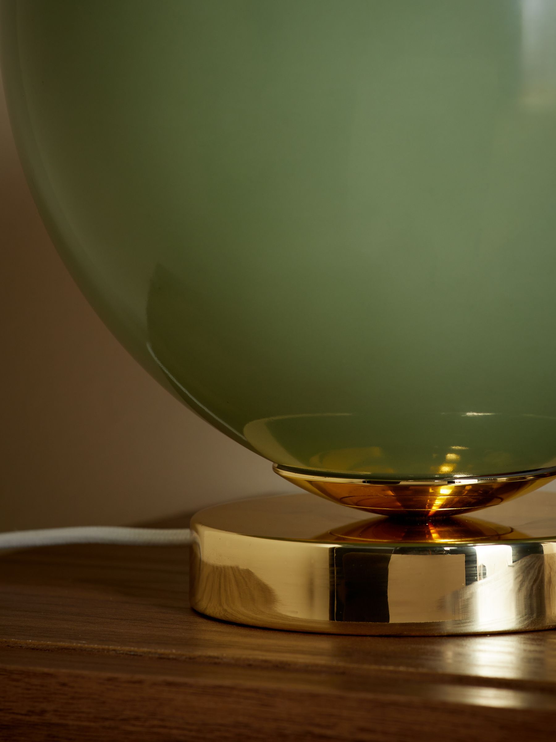 Adrianne Table Lamp in Teal Blue - Image 3 of 5