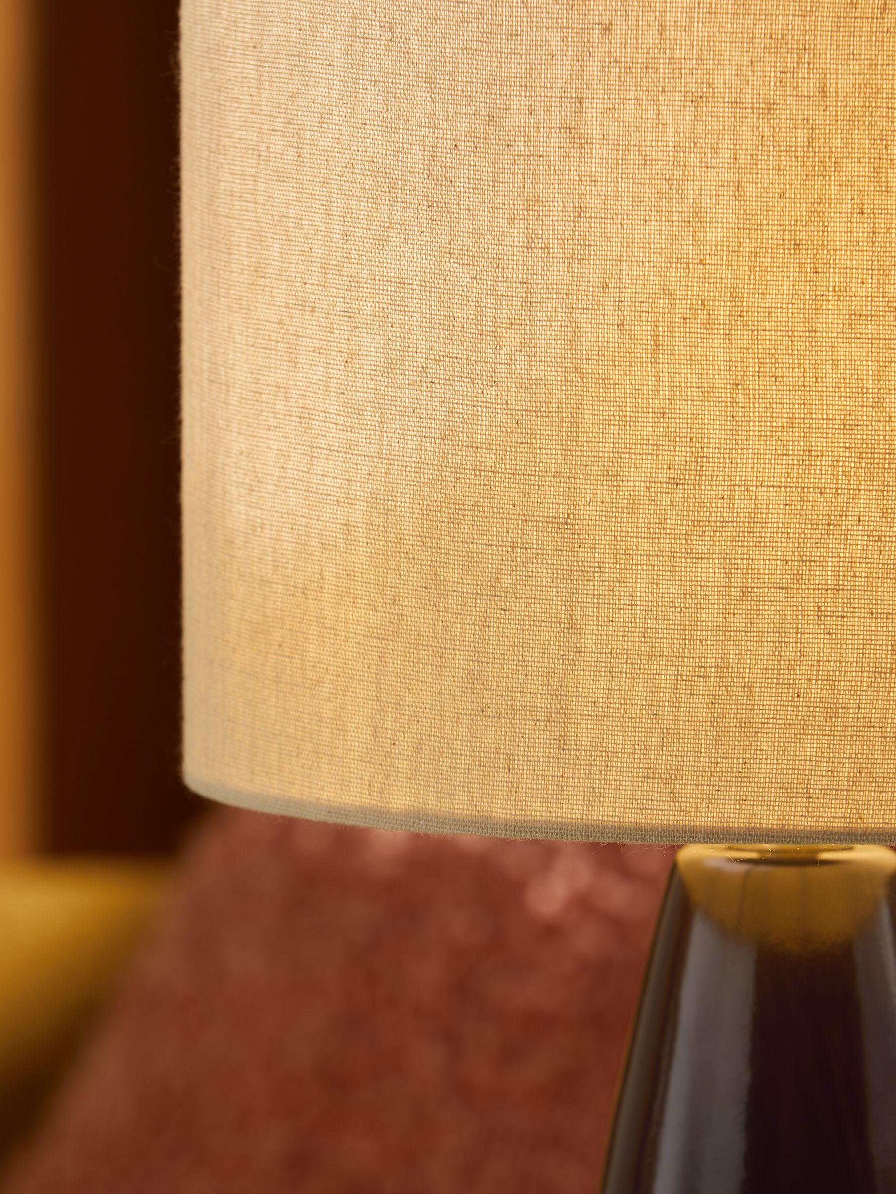 Vince Ceramic Table Lamp in Brown Glaze - Image 4 of 6