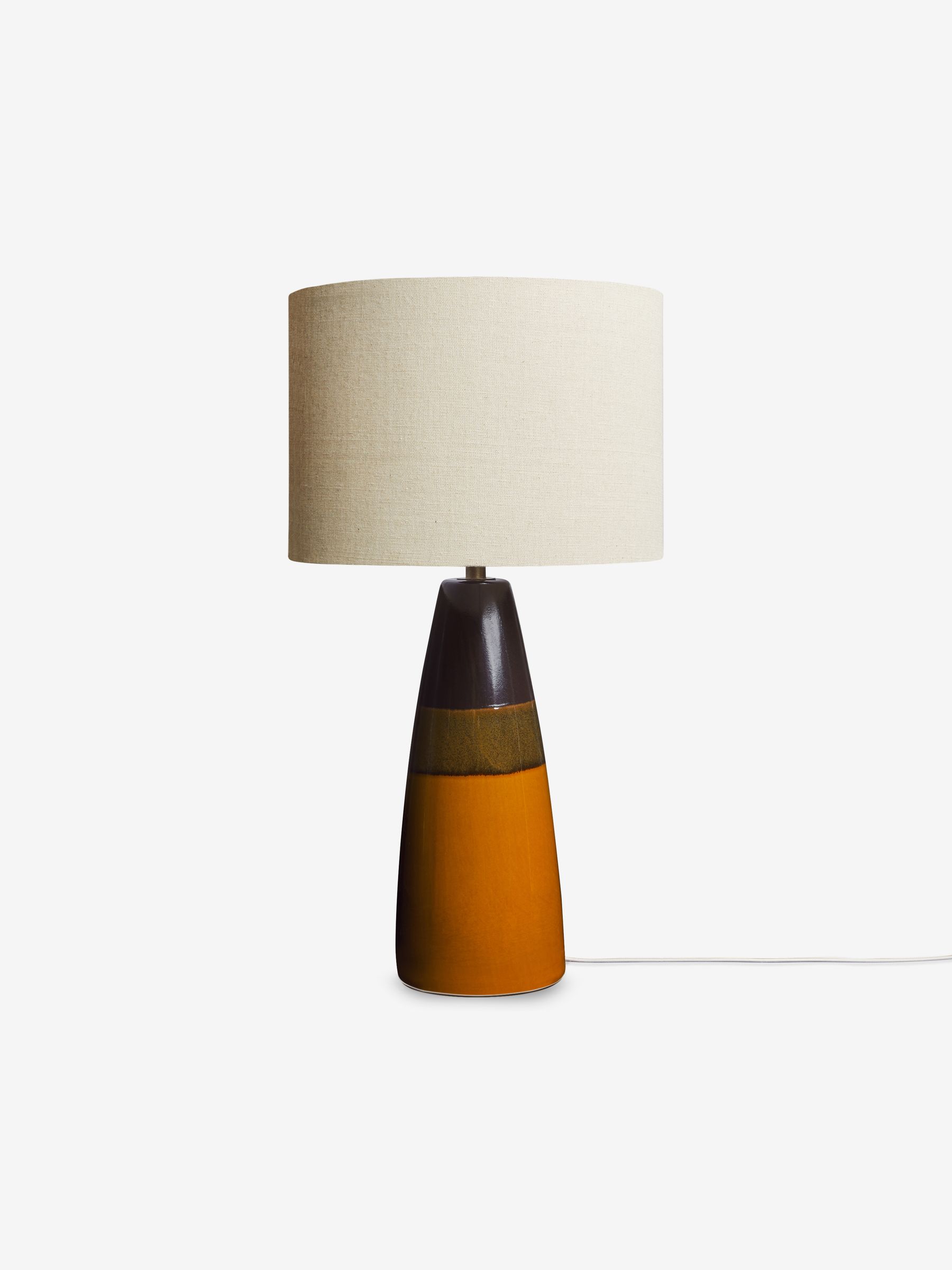 Vince Ceramic Table Lamp in Brown Glaze - Image 6 of 6