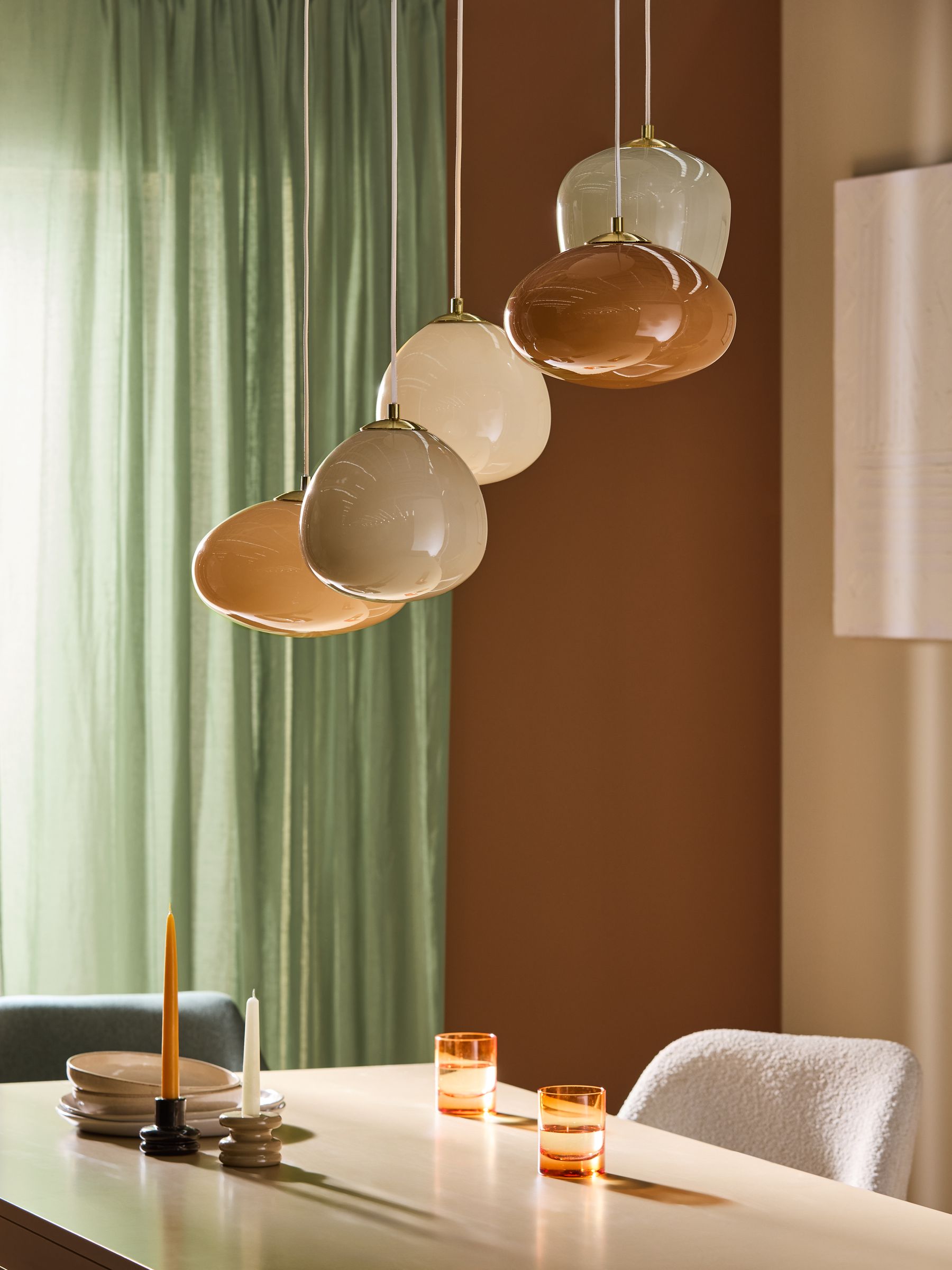 Adrianne 5 Light Cluster Pendant Ceiling Light in Neutral - Image 2 of 6