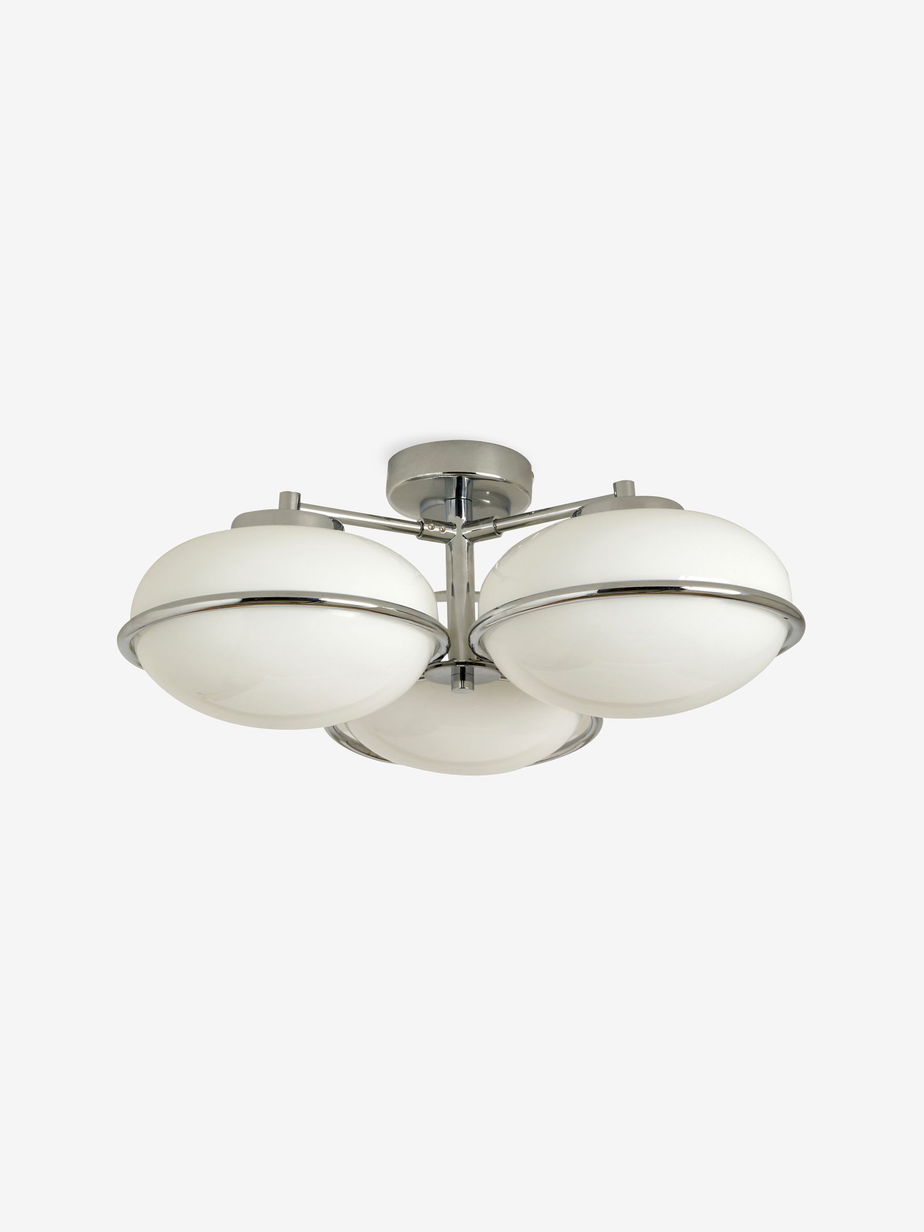 3 Light Flush Piper Light in Chrome - Image 5 of 5