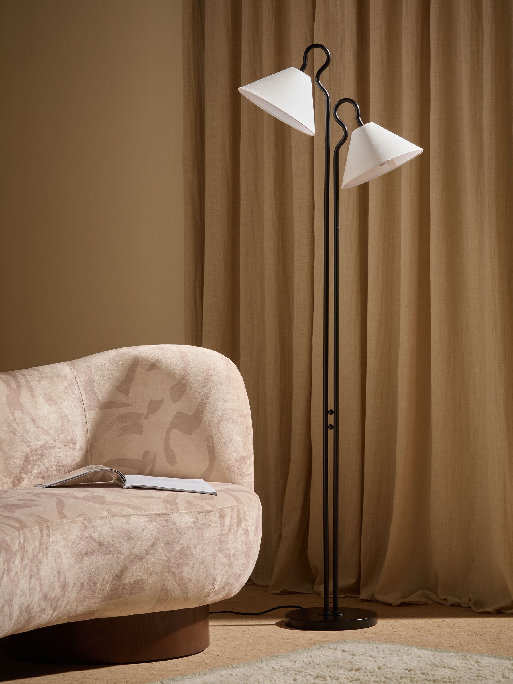 Madelyn Floor Lamp in Black - Image 2 of 6