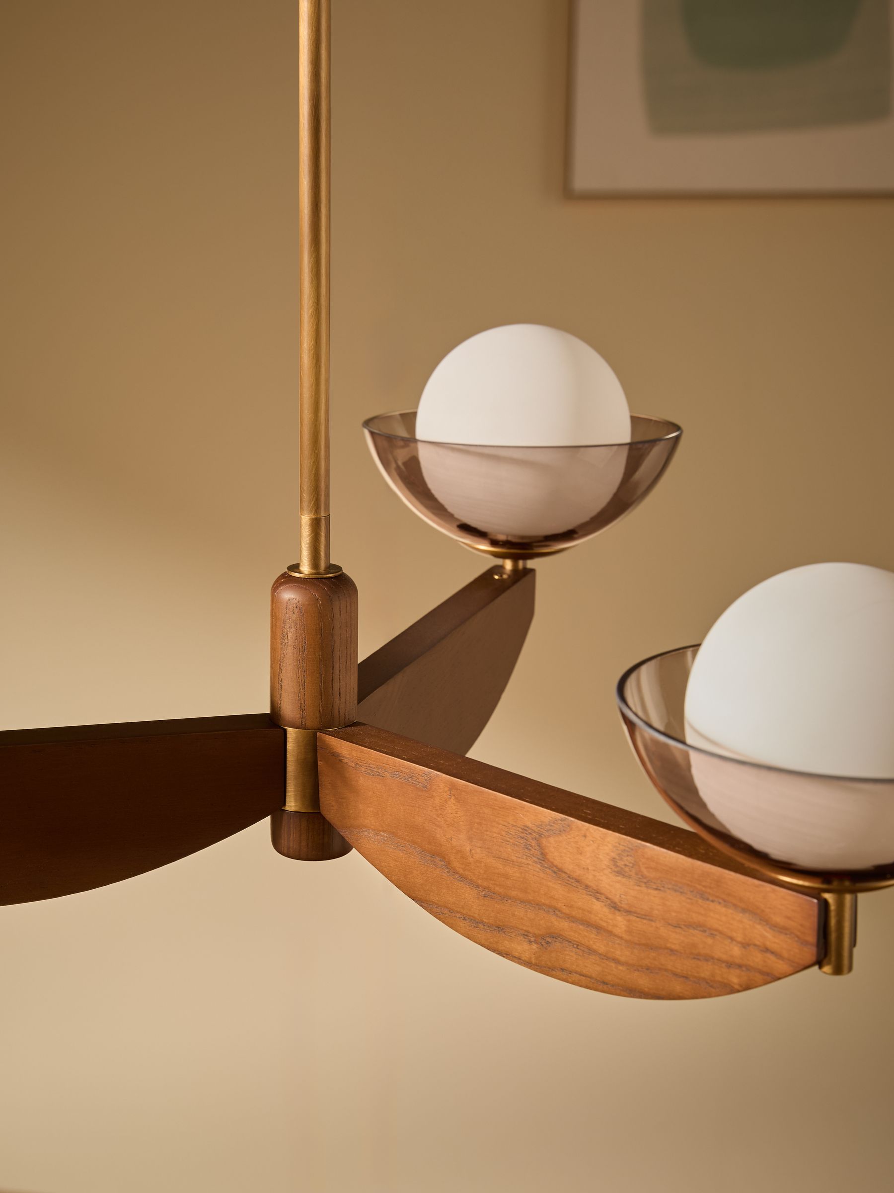 Small Layla Ceiling Light in Wood - Image 3 of 5