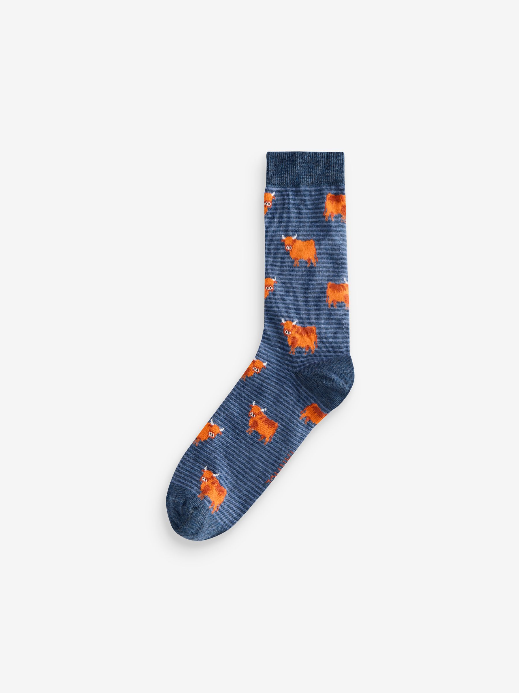 Blue Highland Cow Socks - Image 1 of 1